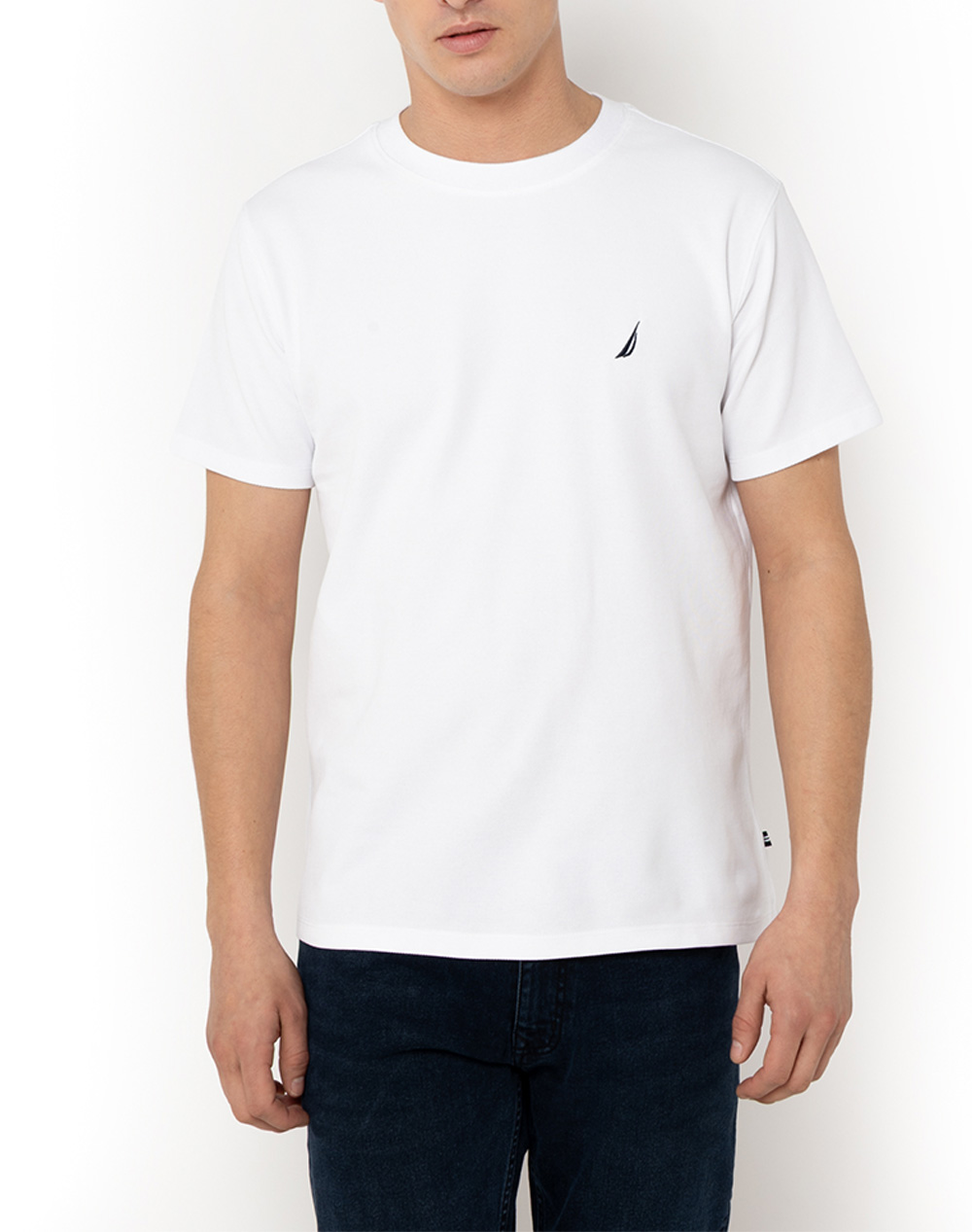 Nautica Μπλουζα T Shirt Κμ Starboard T Shirt Ανδρας Ρουχα Μπλουζες T Shirt White Βαμβακισυνθετικο 3Ncn1Cr0115 908