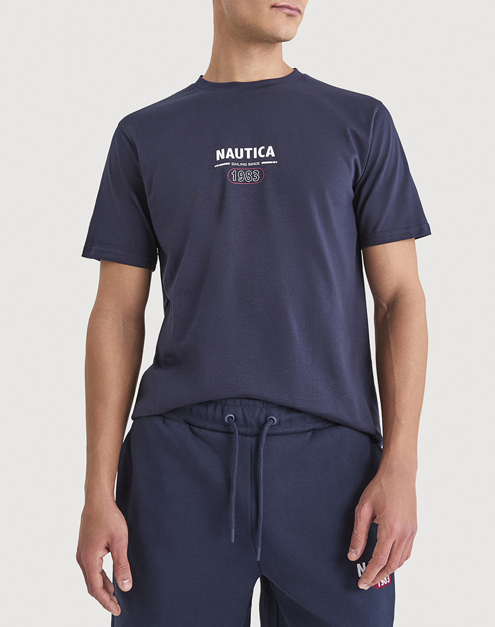 Nautica Μπλουζα T Shirt Κμ Sirena T Shirt Ανδρας Ρουχα Μπλουζες T Shirt Darkblue Βαμβακι 3Ncn1V03945 459