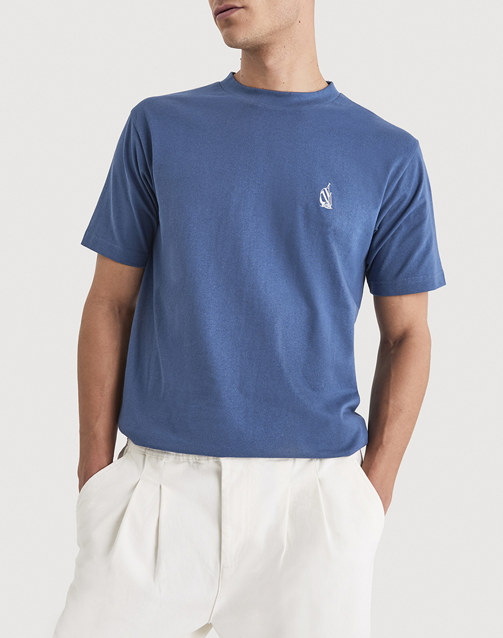 Nautica Μπλουζα T Shirt Κμ Kokay T Shirt Ανδρας Ρουχα Μπλουζες T Shirt Blue Βαμβακι 3Ncn1V03992 456