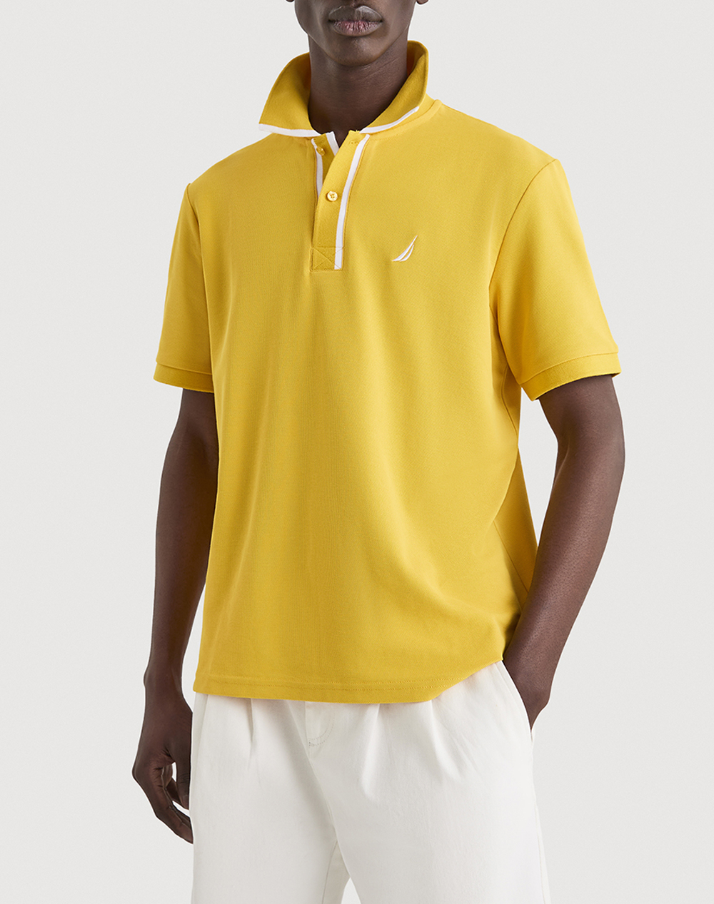 Nautica Μπλουζα Πολο Κμ Pelagia Polo Shirt Ανδρας Ρουχα Μπλουζες Polo Yellow Βαμβακισυνθετικο 3Ncn1V03946 606
