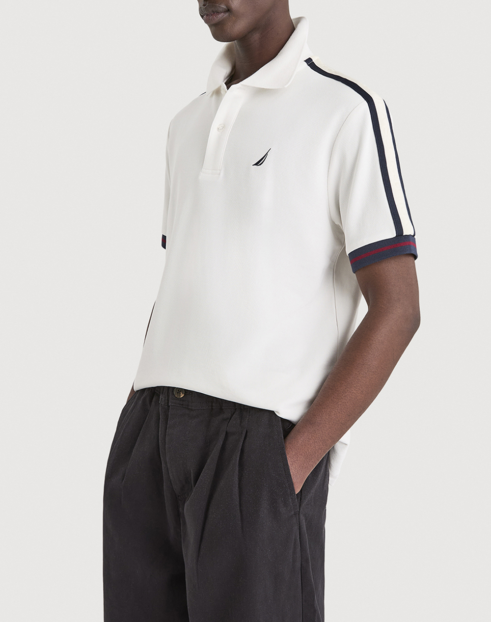 Nautica Μπλουζα Πολο Κμ Thames Polo Shirt Ανδρας Ρουχα Μπλουζες Polo Offwhite Βαμβακι,Υφασμα 3Ncn1v04021 904 - Koolfly