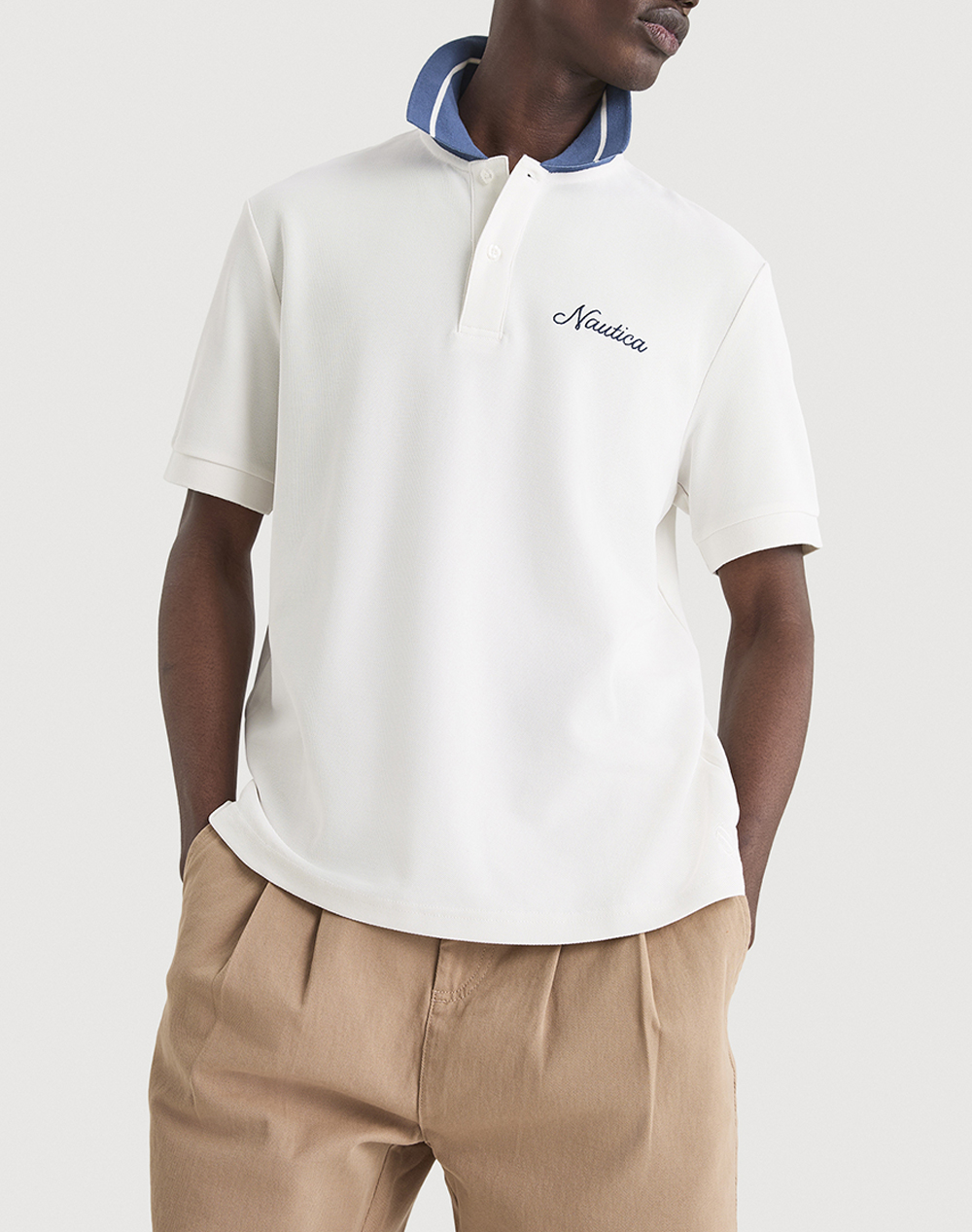 Nautica Μπλουζα Πολο Κμ Galeon Polo Shirt Ανδρας Ρουχα Μπλουζες Polo Offwhite Βαμβακισυνθετικο 3Ncn1V03983 904