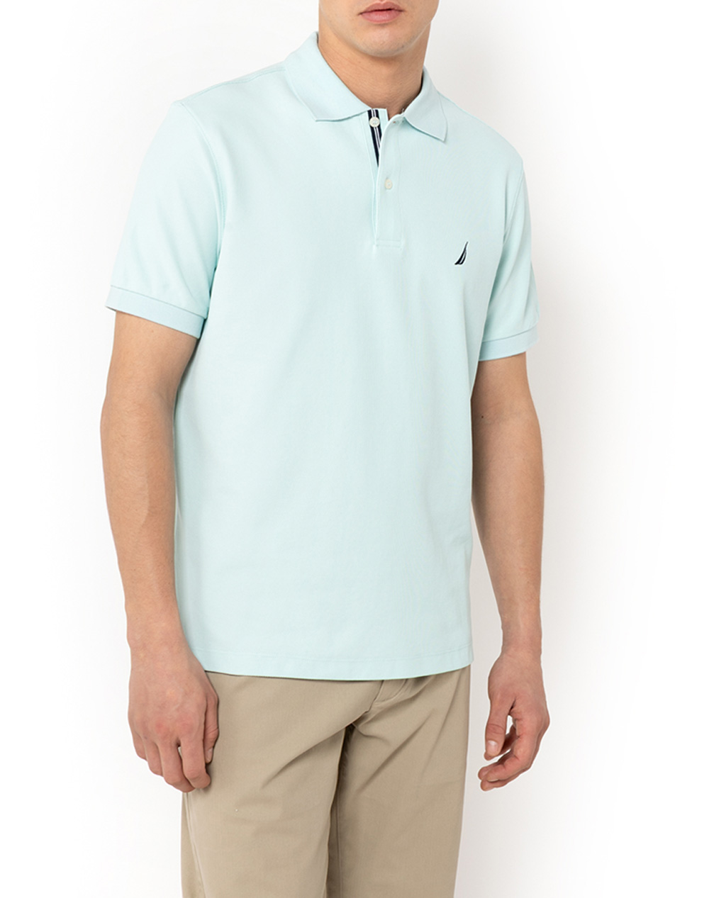 Nautica Μπλουζα Πολο Κμ Cabin Polo Shirt Ανδρας Ρουχα Μπλουζες Polo Aqua Βαμβακισυνθετικο 3Ncn1Cr0110 400