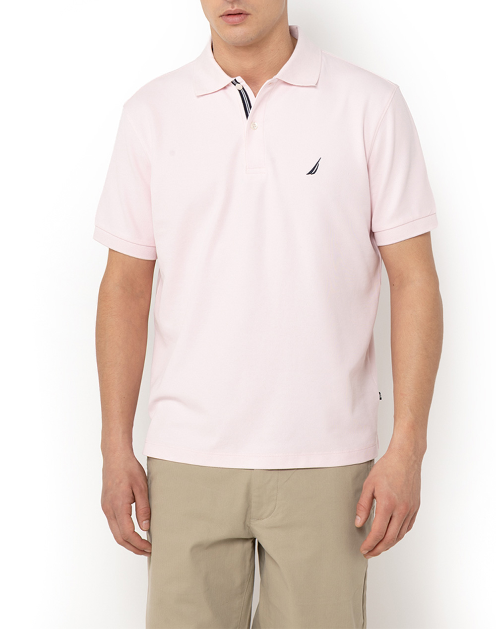 Nautica Μπλουζα Πολο Κμ Cabin Polo Shirt Ανδρας Ρουχα Μπλουζες Polo Lightpink Βαμβακισυνθετικο 3Ncn1Cr0110 818