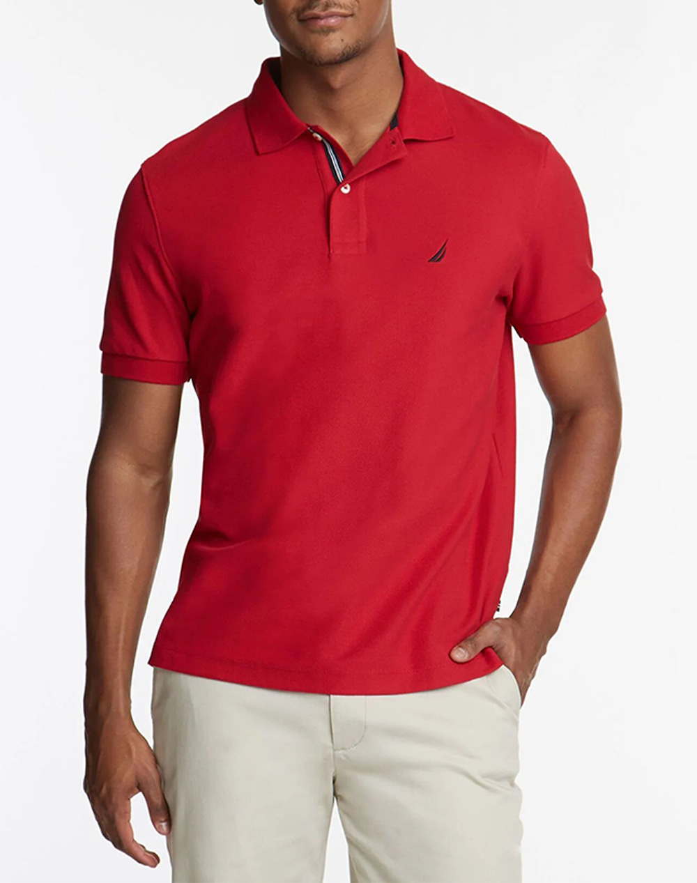 Nautica Μπλουζα Πολο Κμ Cabin Polo Shirt Ανδρας Ρουχα Μπλουζες Polo Red Βαμβακι,Συνθετικο 3Ncn1cr0110 802 - Koolfly