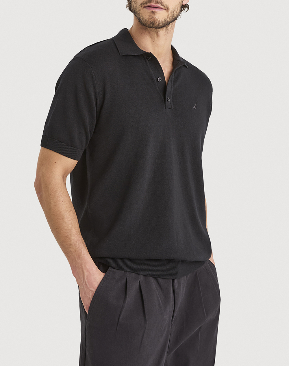 Nautica Μπλουζα Πολο Κμ Olas Ss Polo Ανδρας Ρουχα Μπλουζες Polo Black Βαμβακιυφασμα 3Ncn1V03968 011