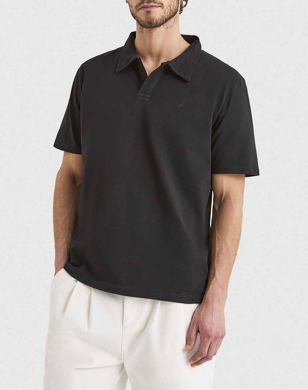 Nautica Μπλουζα Πολο Κμ Cielo Polo Shirt Ανδρας Ρουχα Μπλουζες Polo Black Βαμβακι 3Ncn1V03961 011
