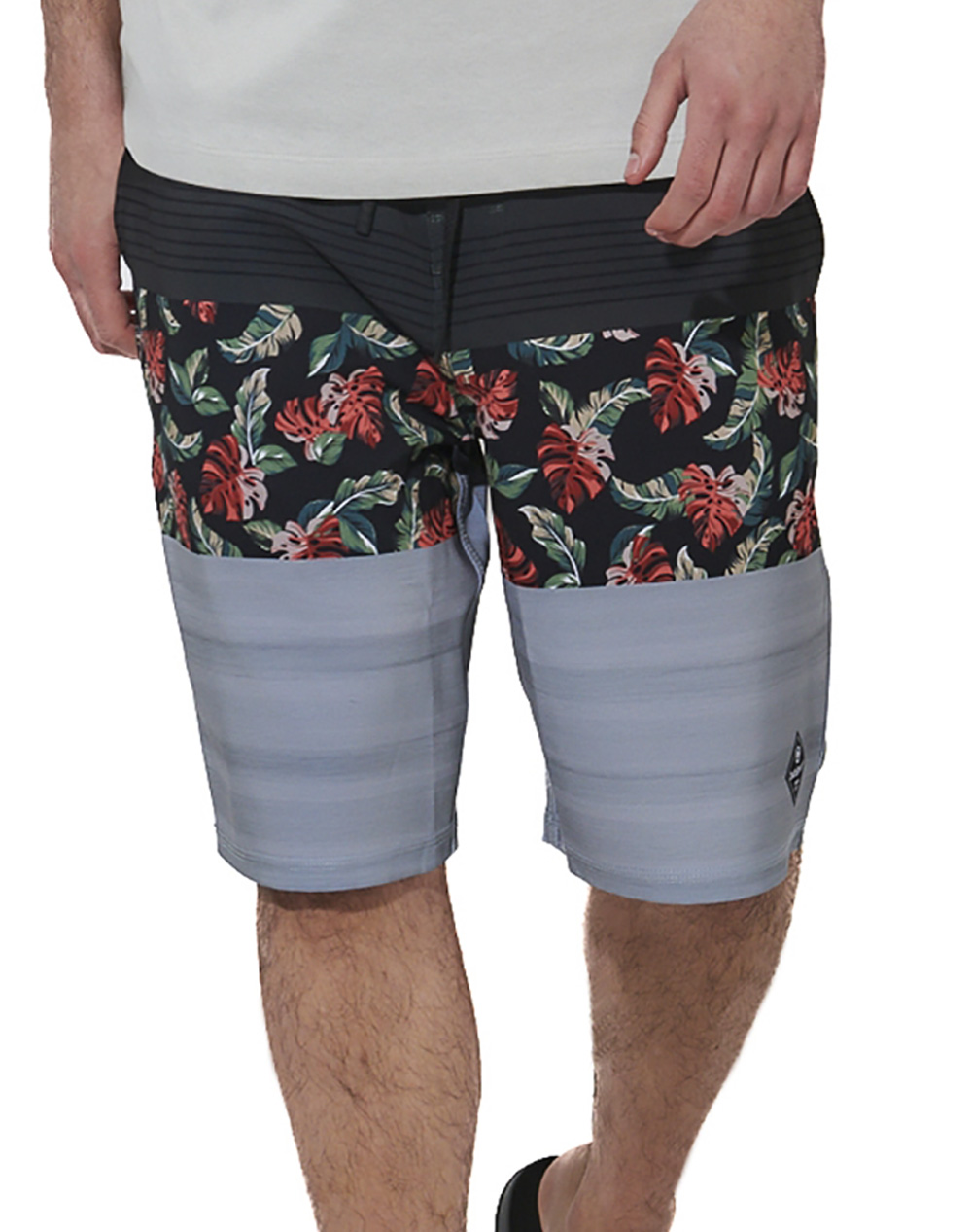 Body Action Men''S Surf Shorts Ανδρας Ρουχα Μαγιο Βερμουδα Multi Με Ελαστανσυνθετικο 033625 01 Night Flower