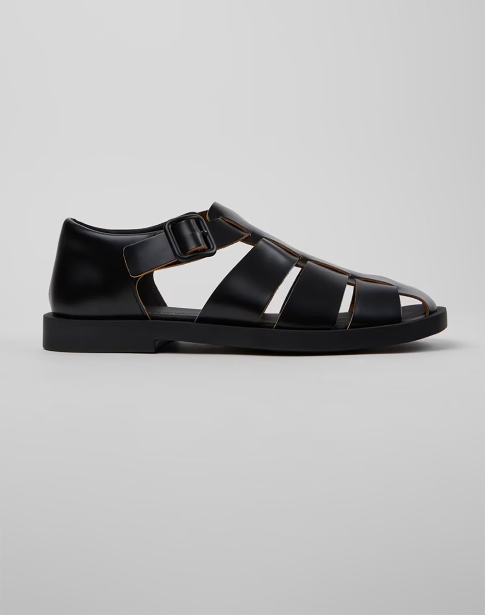 Camper Docko Negro/Don Negro Ανδρας Παπουτσια Πεδιλα Black Δερμα K101011 001 001