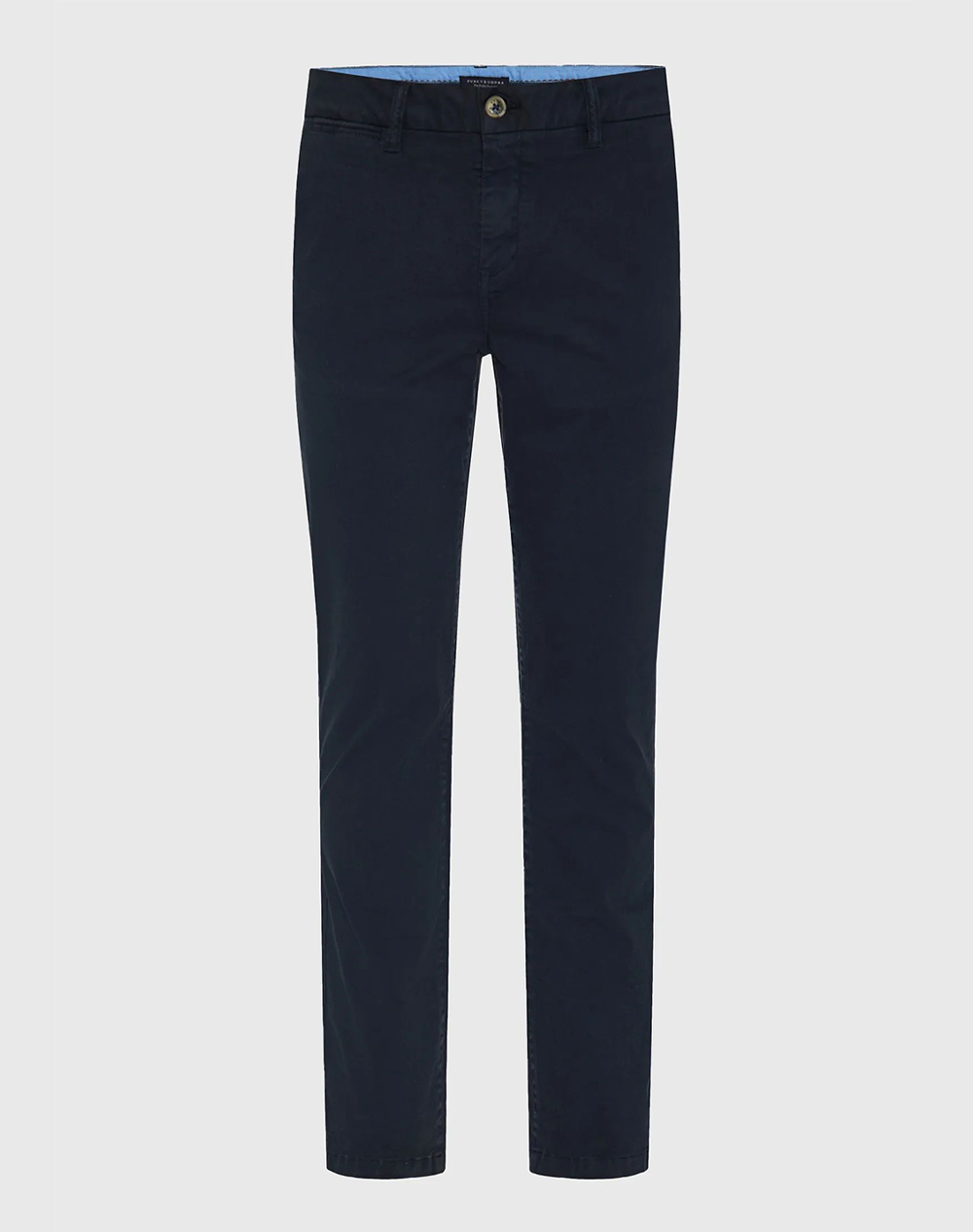 Funky Buddha Trousers Ανδρας Ρουχα Παντελονια Chinos Navyblue Βαμβακιμε Ελασταν Fbm013 001 02 Navy