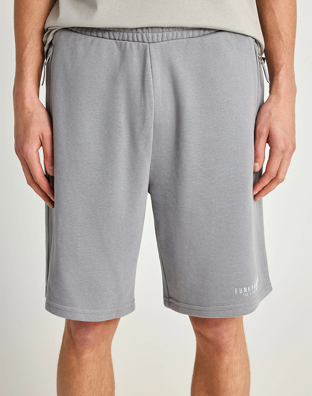 Funky Buddha Shorts Ανδρας Αθλητικα Κατω Ενδυση Σορτς / Βερμουδα Gray Βαμβακισυνθετικο Fbm013 050 03 Steel Grey