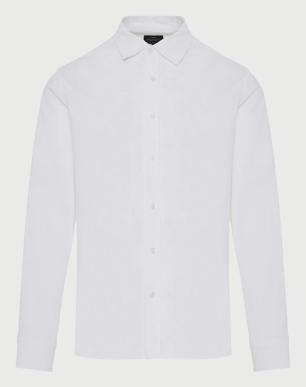 Funky Buddha Shirts Ανδρας Ρουχα Πουκαμισα White Βαμβακι Fbm013 051 05 White