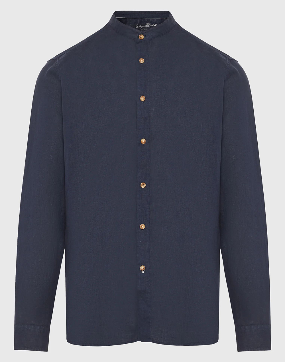 Funky Buddha Shirts Ανδρας Ρουχα Πουκαμισα Navyblue Λινο Fbm013 003 05 Navy