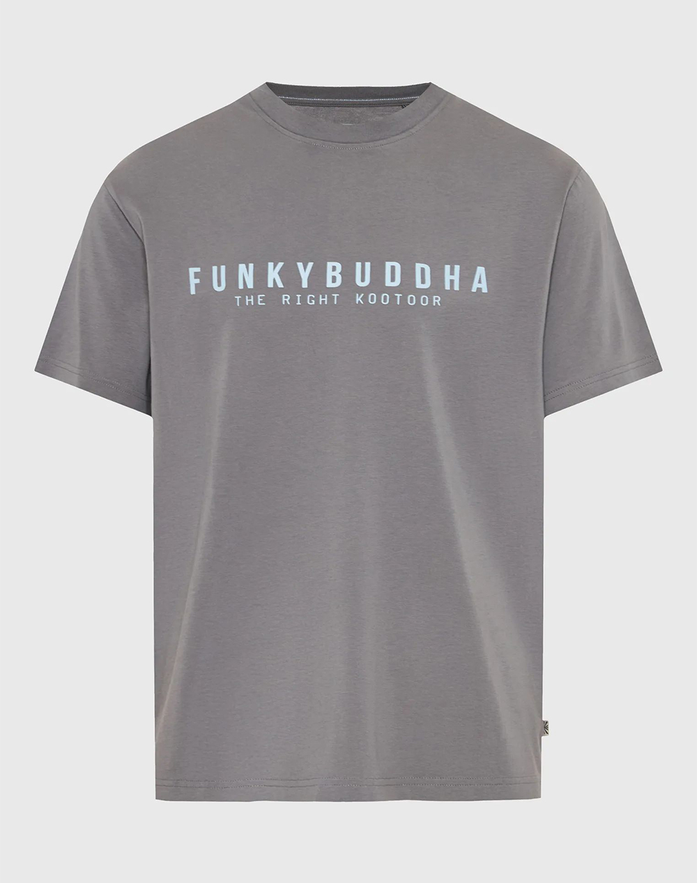 Funky Buddha T Shirts Ανδρας Ρουχα Μπλουζες T Shirt Gray Βαμβακι Fbm013 011 04 Steel Grey