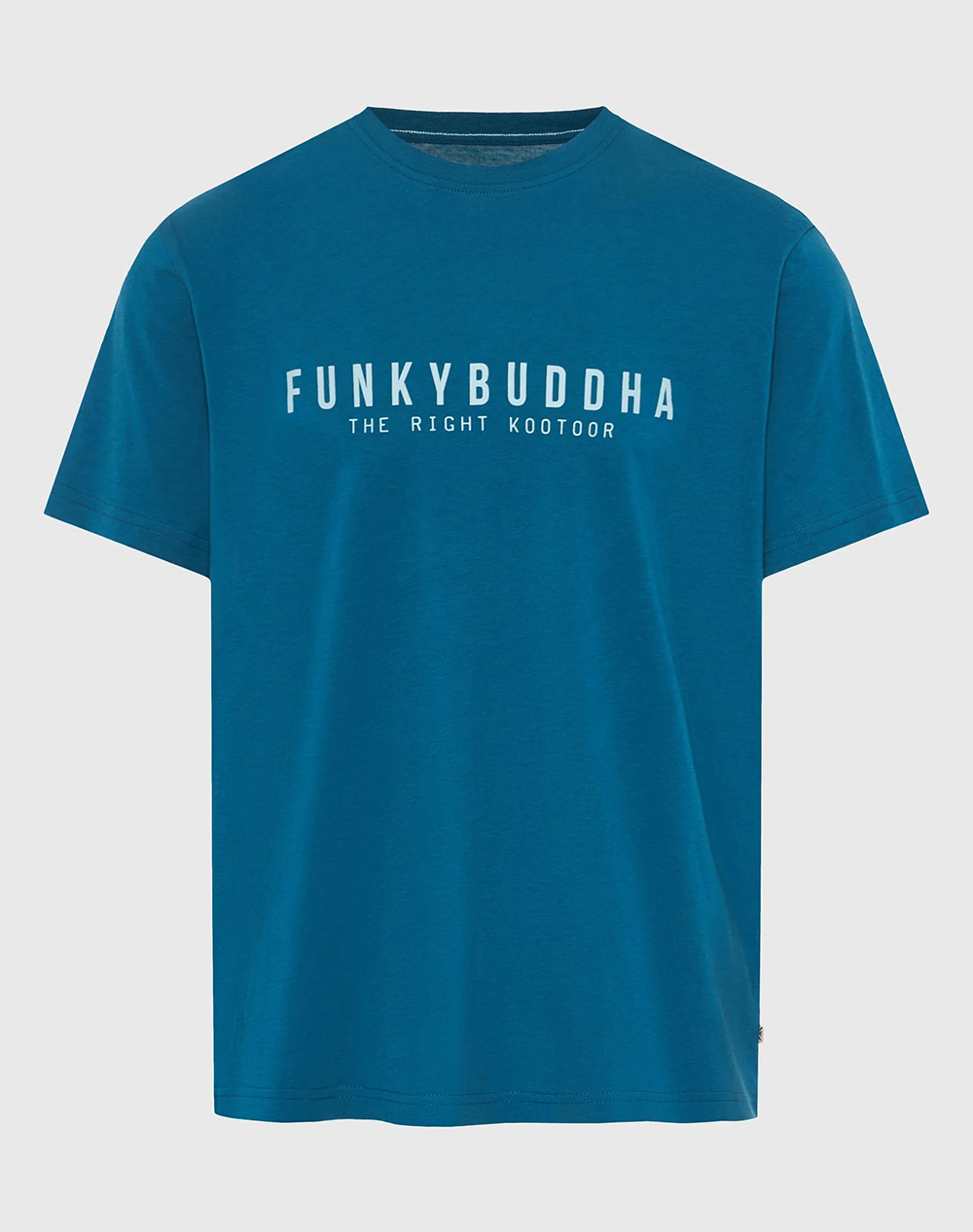 Funky Buddha T Shirts Ανδρας Ρουχα Μπλουζες T Shirt Oceanblue Βαμβακι Fbm013 011 04 Ocean Depth