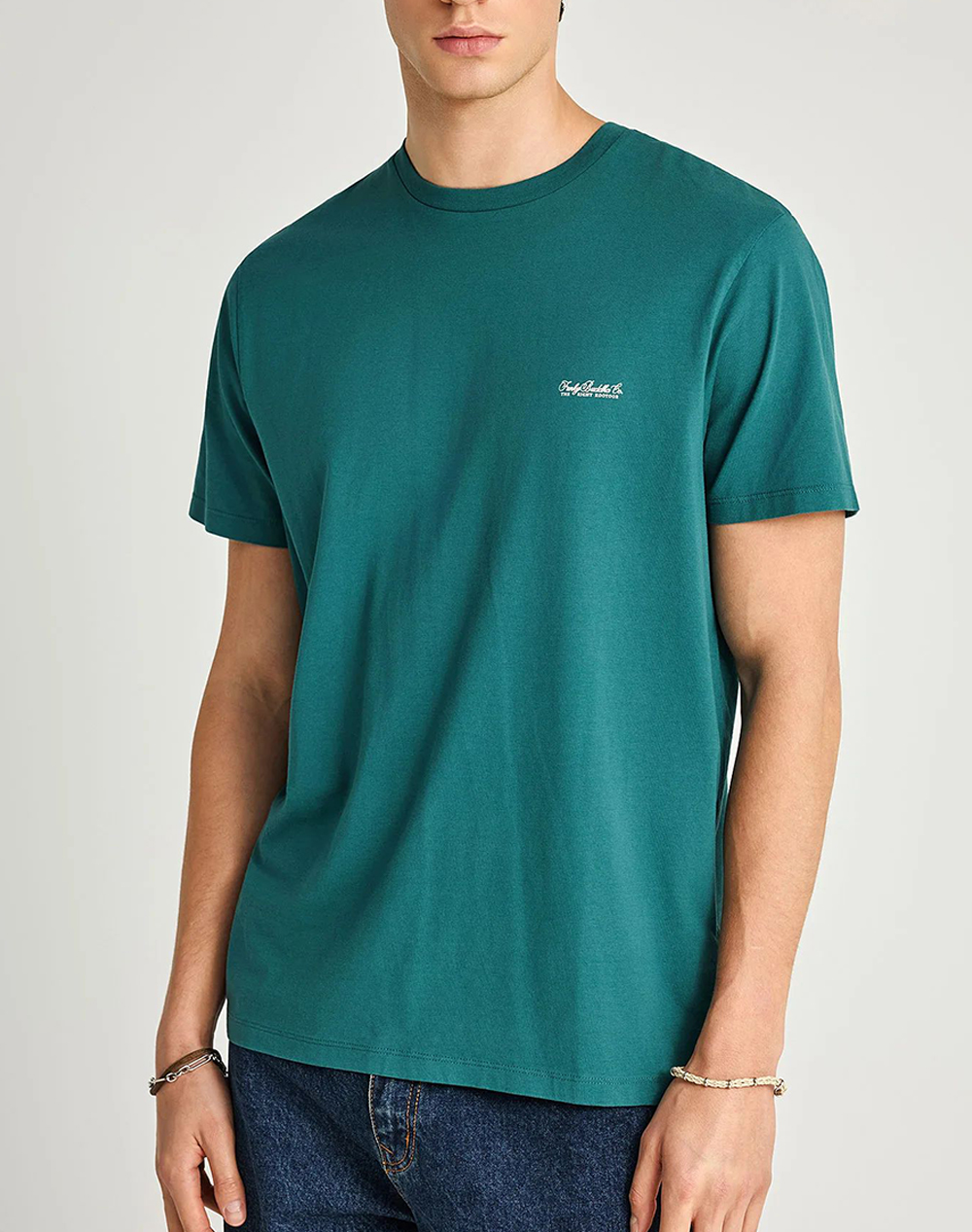 Funky Buddha T Shirts Ανδρας Ρουχα Μπλουζες T Shirt Petrol Βαμβακι Fbm013 001 04 Mediterranea