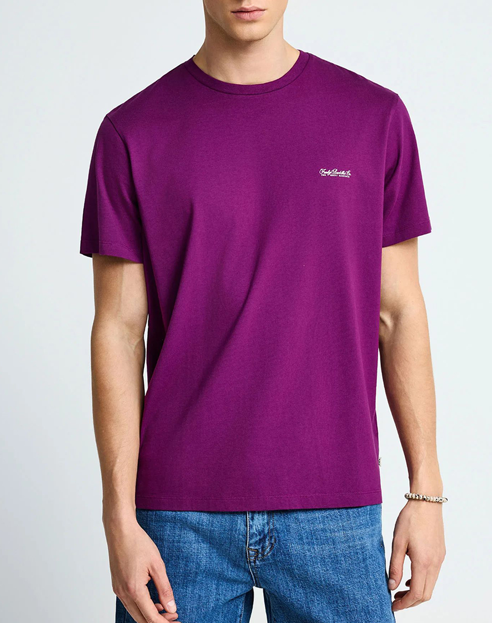 Funky Buddha T Shirts Ανδρας Ρουχα Μπλουζες T Shirt Violet Βαμβακι Fbm013 001 04 Grape Juice