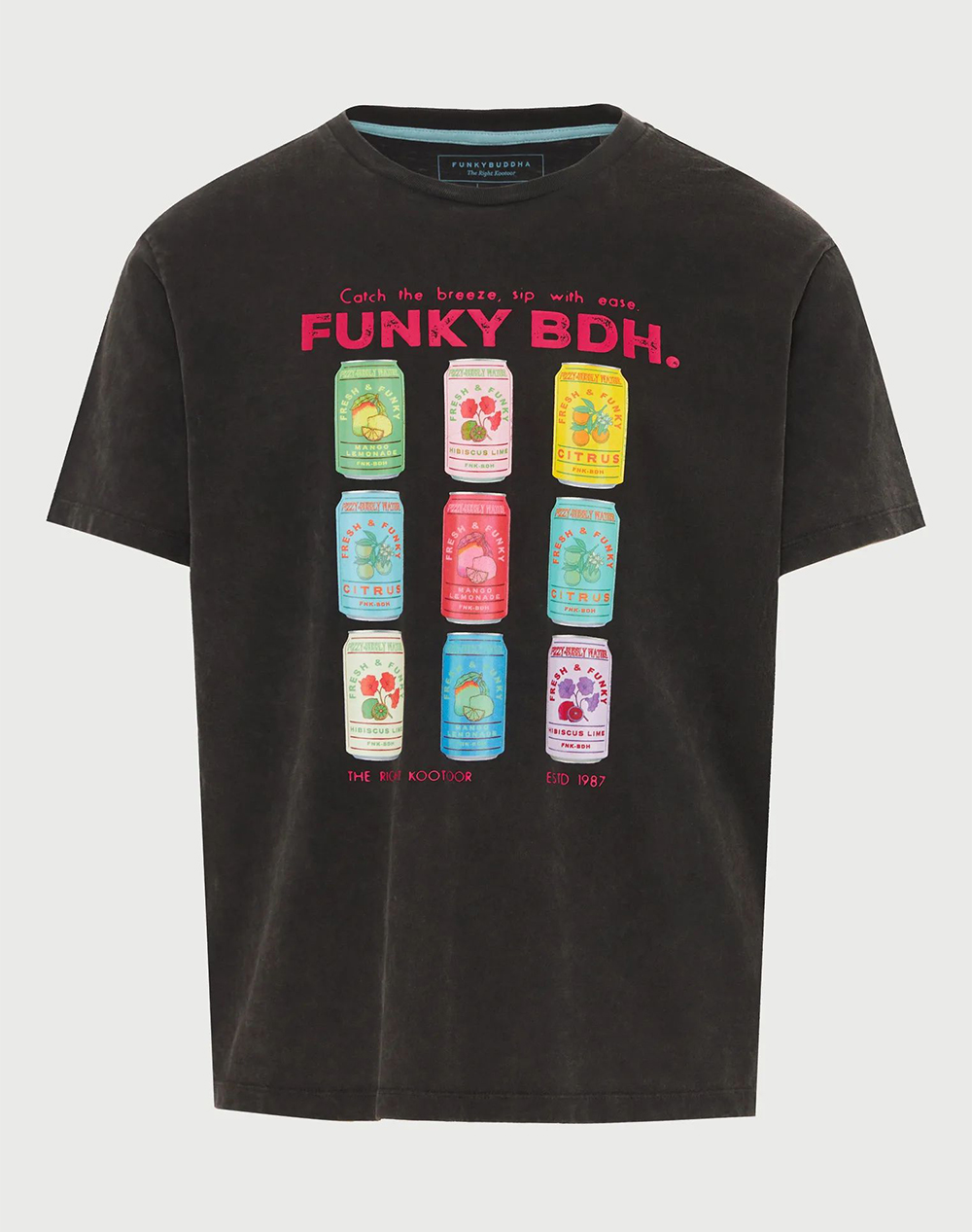 Funky Buddha T Shirts Ανδρας Ρουχα Μπλουζες T Shirt Black Βαμβακι Fbm013 040 04 Black
