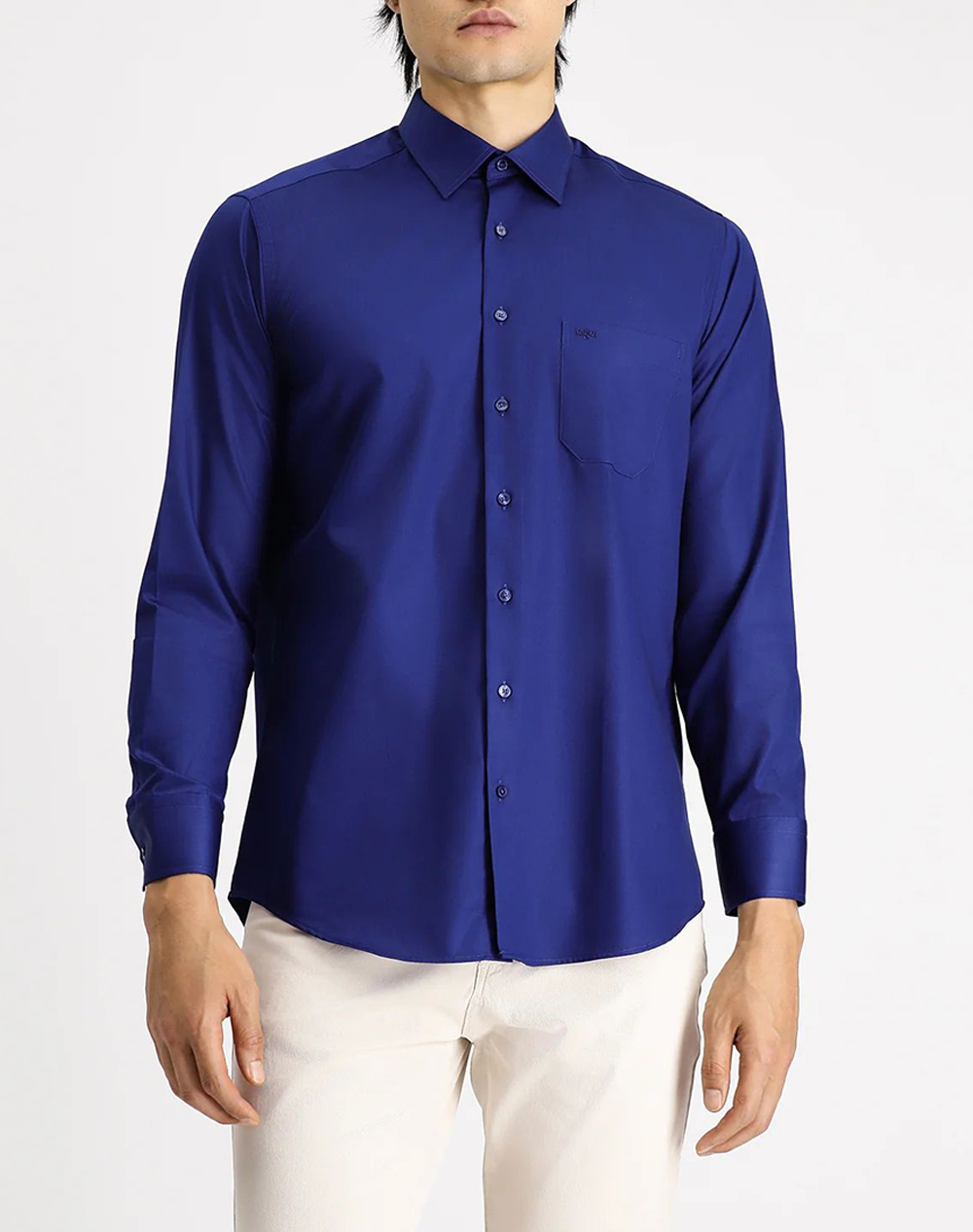 Kigili Long Sleeve Shirt Ανδρας Ρουχα Πουκαμισα Royalblue Βαμβακισυνθετικο Kssz4Be0Dz004 Mid. Navy