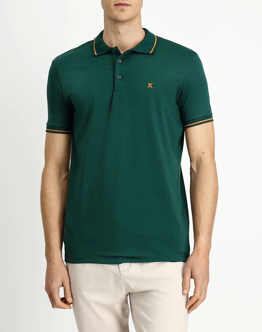 Kigili Ανδρας Ρουχα Μπλουζες Polo Darkgreen Βαμβακιμε Ελασταν Ky22Bpd0Et001 Dark Green