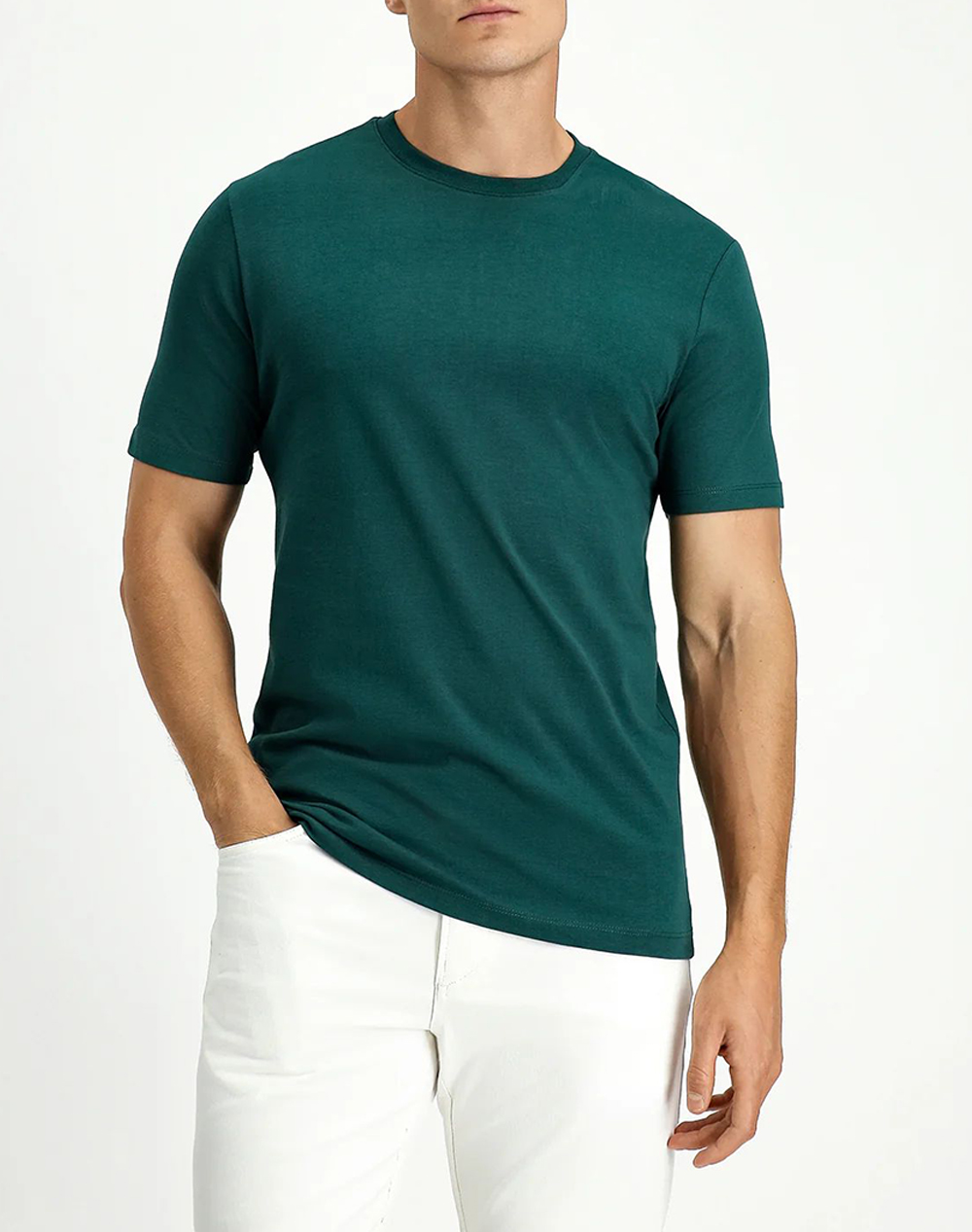 Kigili T Shirt Ανδρας Ρουχα Μπλουζες T Shirt Darkgreen Βαμβακι Ksszbdc0Et001 Dark Green
