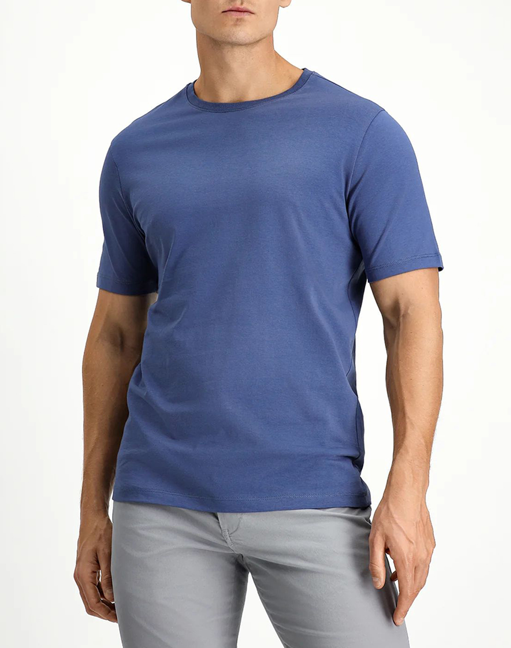 Kigili T Shirt Ανδρας Ρουχα Μπλουζες T Shirt Indigo Βαμβακι Ksszbdc0Et001 Indigo