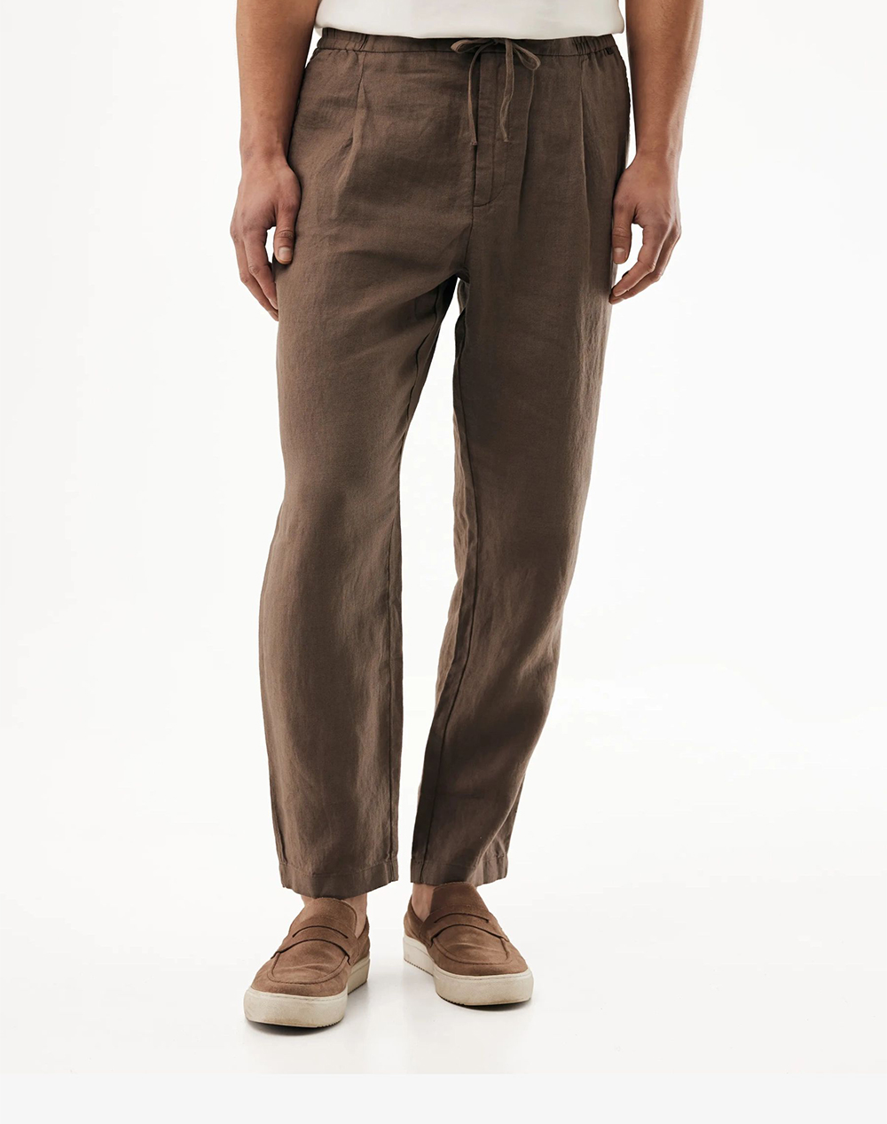 Mexx Linen Pants Ανδρας Ρουχα Παντελονια Chinos Brown Λινο Mf007003061M 01 190809