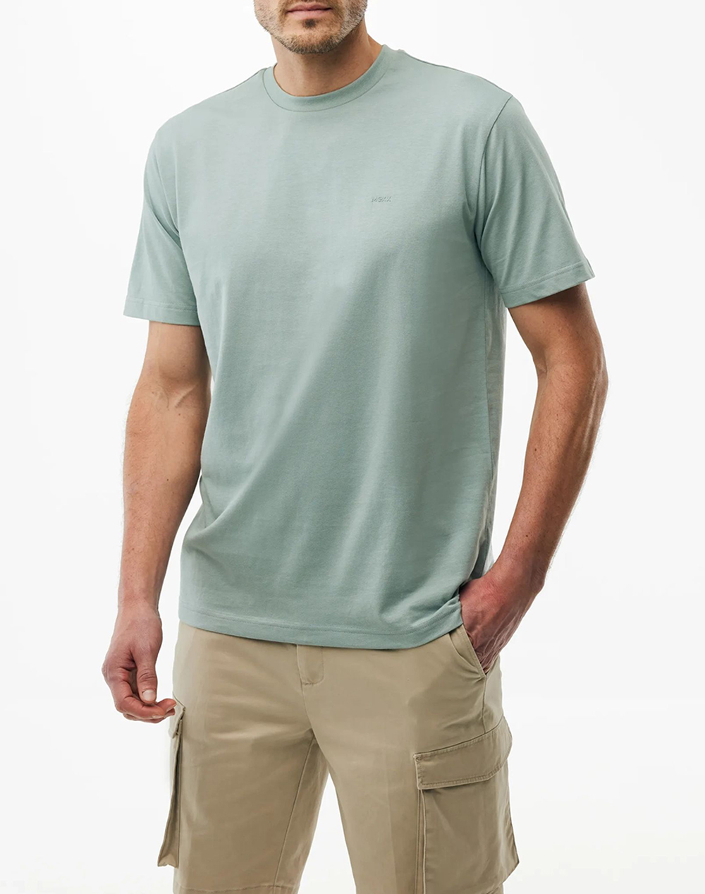 Mexx Tay T Shirt Regular Fit Ανδρας Ρουχα Μπλουζες T Shirt Lightgreen Βαμβακι Mf007800761M 164706
