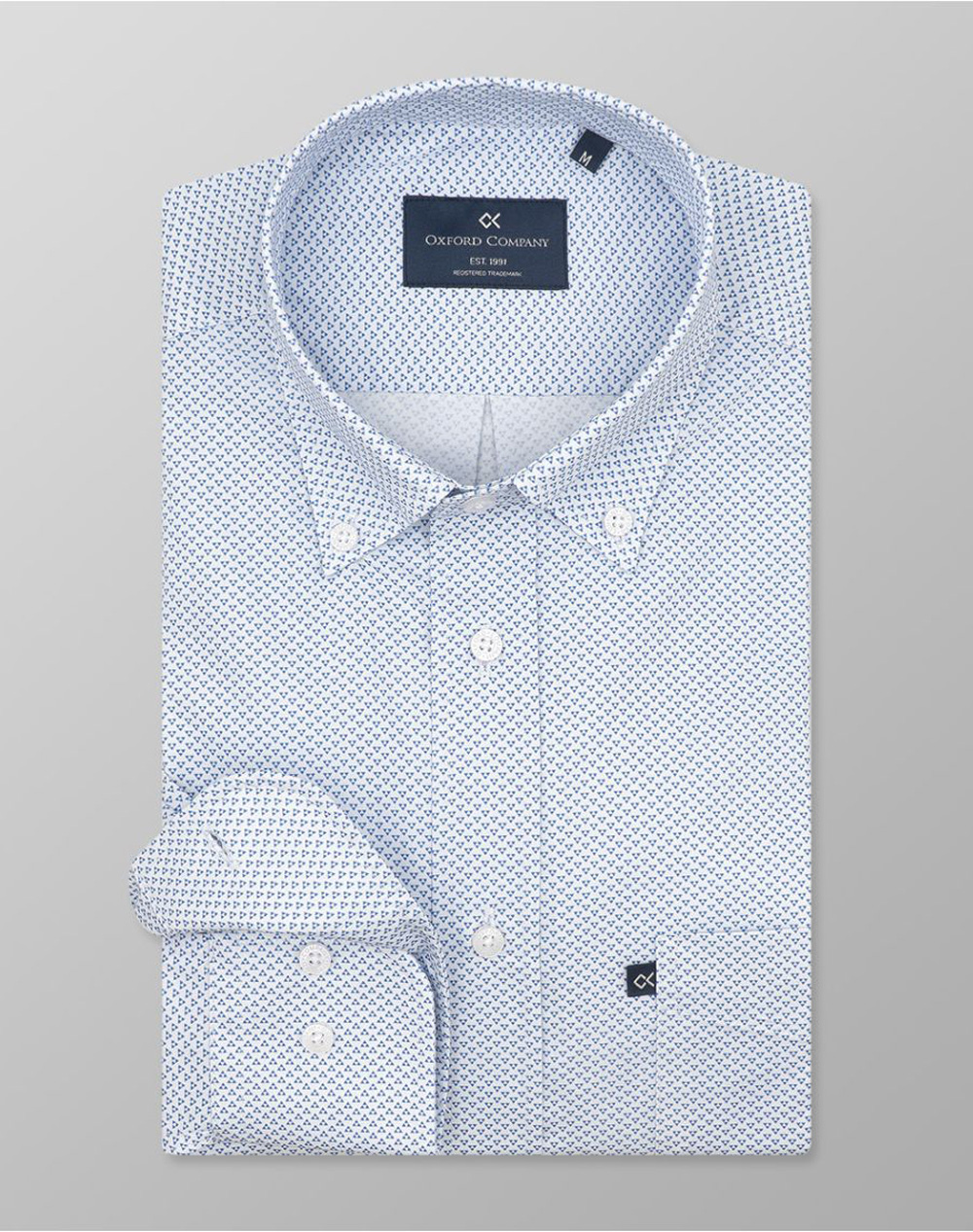 Oxford Company Button Down Πουκαμισο Ανδρας Ρουχα Πουκαμισα Lightblue Βαμβακι M162 Bz10.01 01