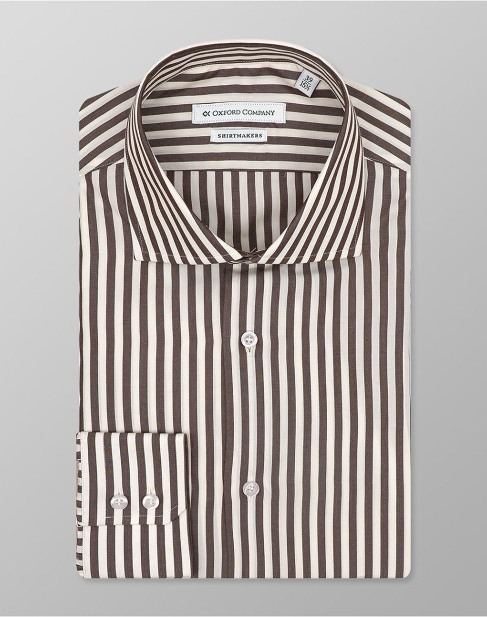 Oxford Company Club Slim Fit Πουκαμισο Ανδρας Ρουχα Πουκαμισα Brown Συνθετικο M327Nrz21.01 01