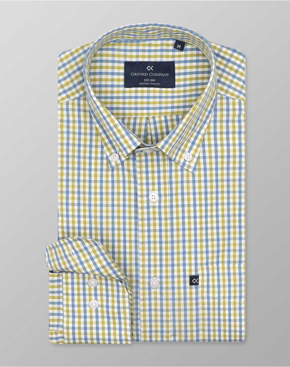 Oxford Company Button Down Πουκαμισο Ανδρας Ρουχα Πουκαμισα Mixed Βαμβακιμε Ελασταν M135 Bz10.03 03