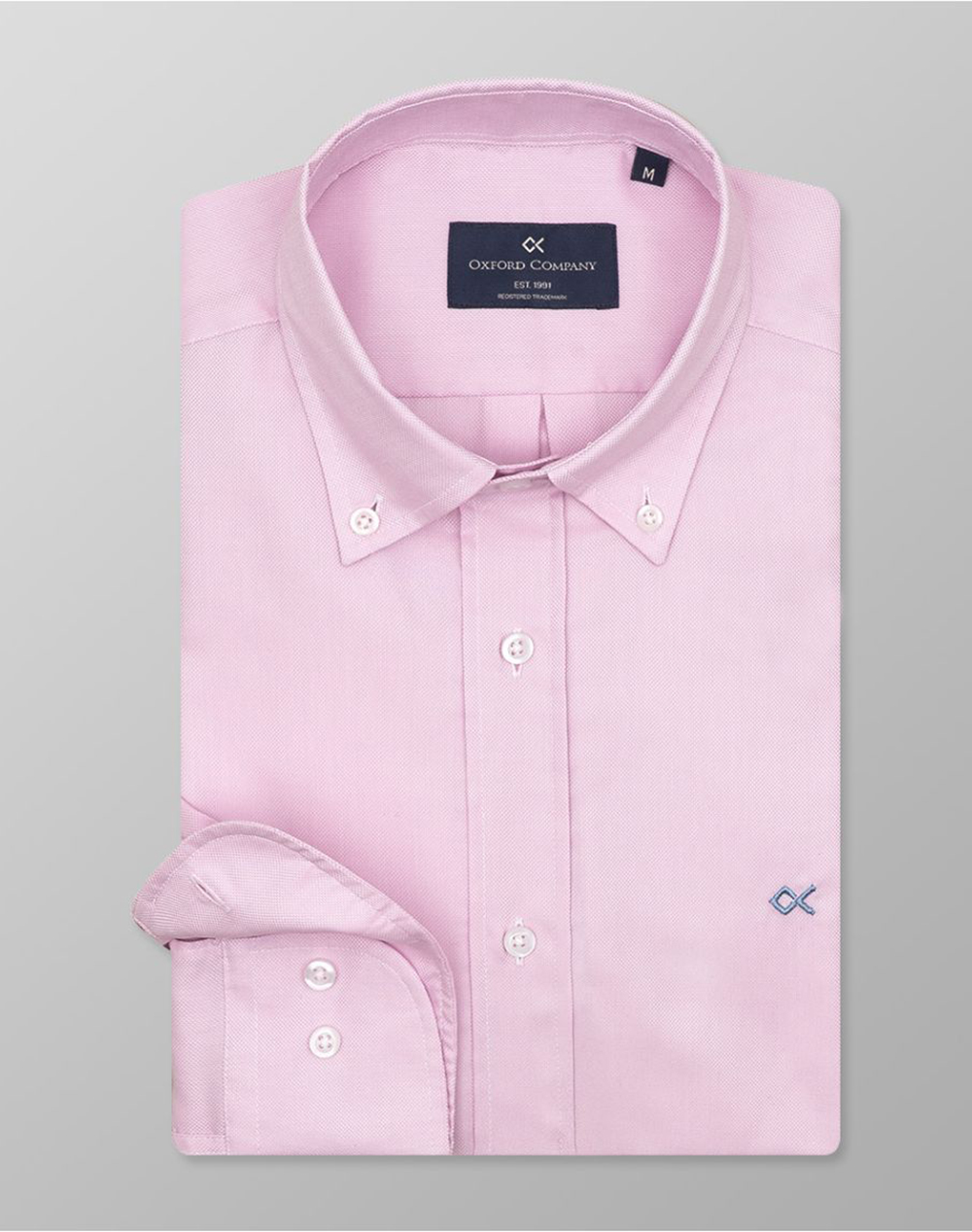 Oxford Company Button Down Πουκαμισο Ανδρας Ρουχα Πουκαμισα Pink Βαμβακι Z210 Bu11.04 04