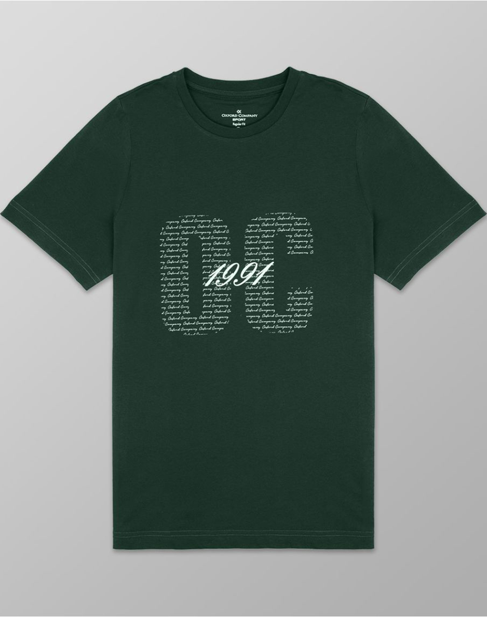 Oxford Company College Km Βαμβακι Μπλουζα Ανδρας Ρουχα Μπλουζες T Shirt Darkgreen Βαμβακι K503 Mz20.09 09