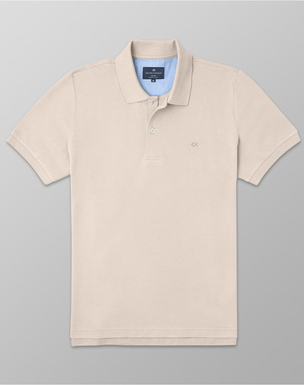 Oxford Company Polo Km Μπλουζα Ανδρας Ρουχα Μπλουζες Polo Biege Βαμβακι P511 Pz00.03 03 - Koolfly
