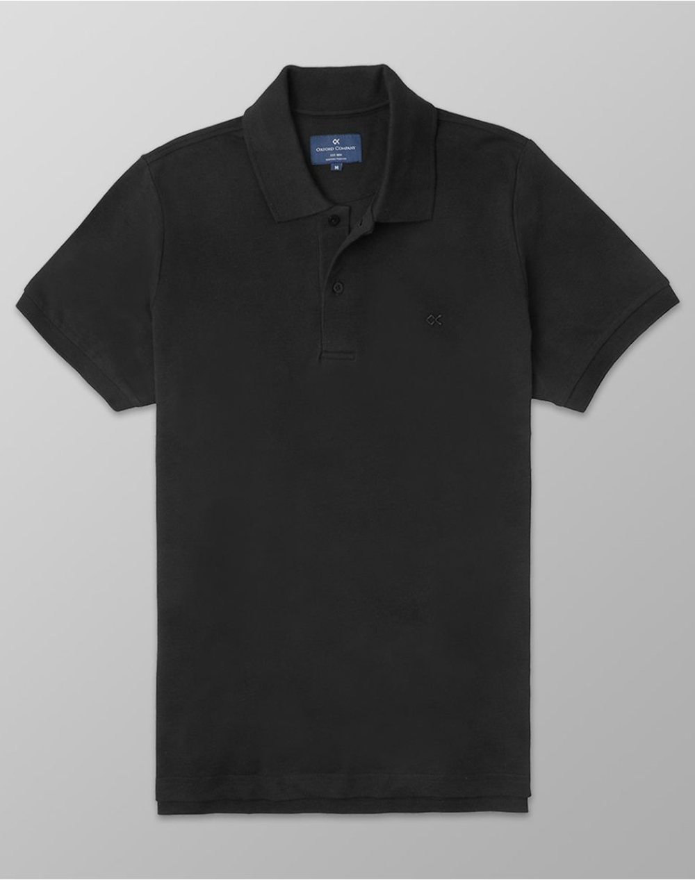 Oxford Company Polo Km Μπλουζα Ανδρας Ρουχα Μπλουζες Polo Black Βαμβακι P512 Pz00.18 18