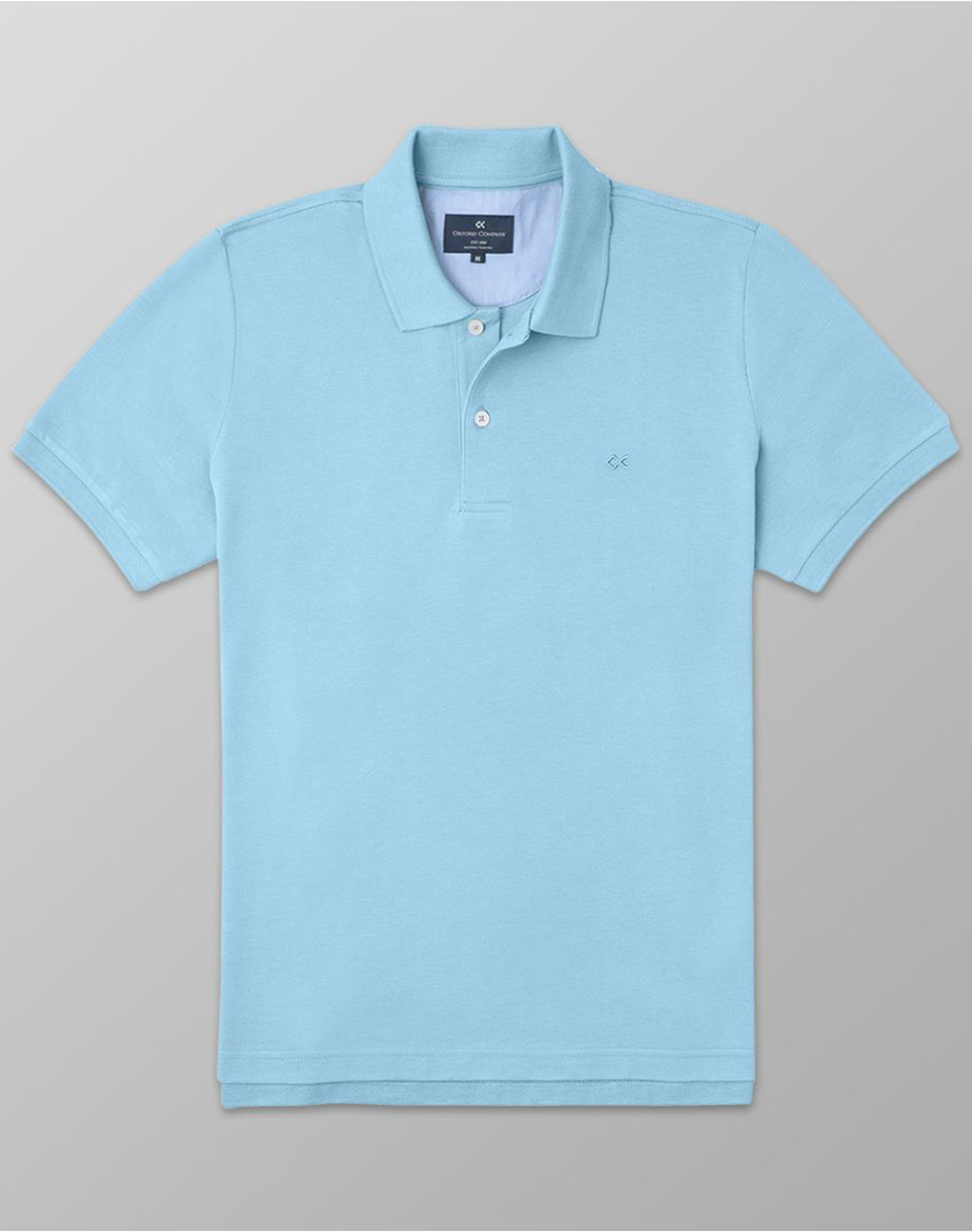 Oxford Company Polo Km 100% Βαμβακι Μπλουζα Ανδρας Ρουχα Μπλουζες Polo Ciel Βαμβακι P511 Pz00.11 11 - Koolfly