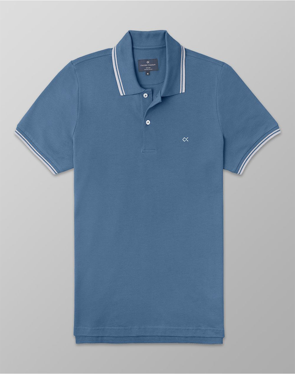 Oxford Company Polo Km Βαμβακι Μπλουζα Ανδρας Ρουχα Μπλουζες Polo Indigo Βαμβακι P514 Pz00.16 16