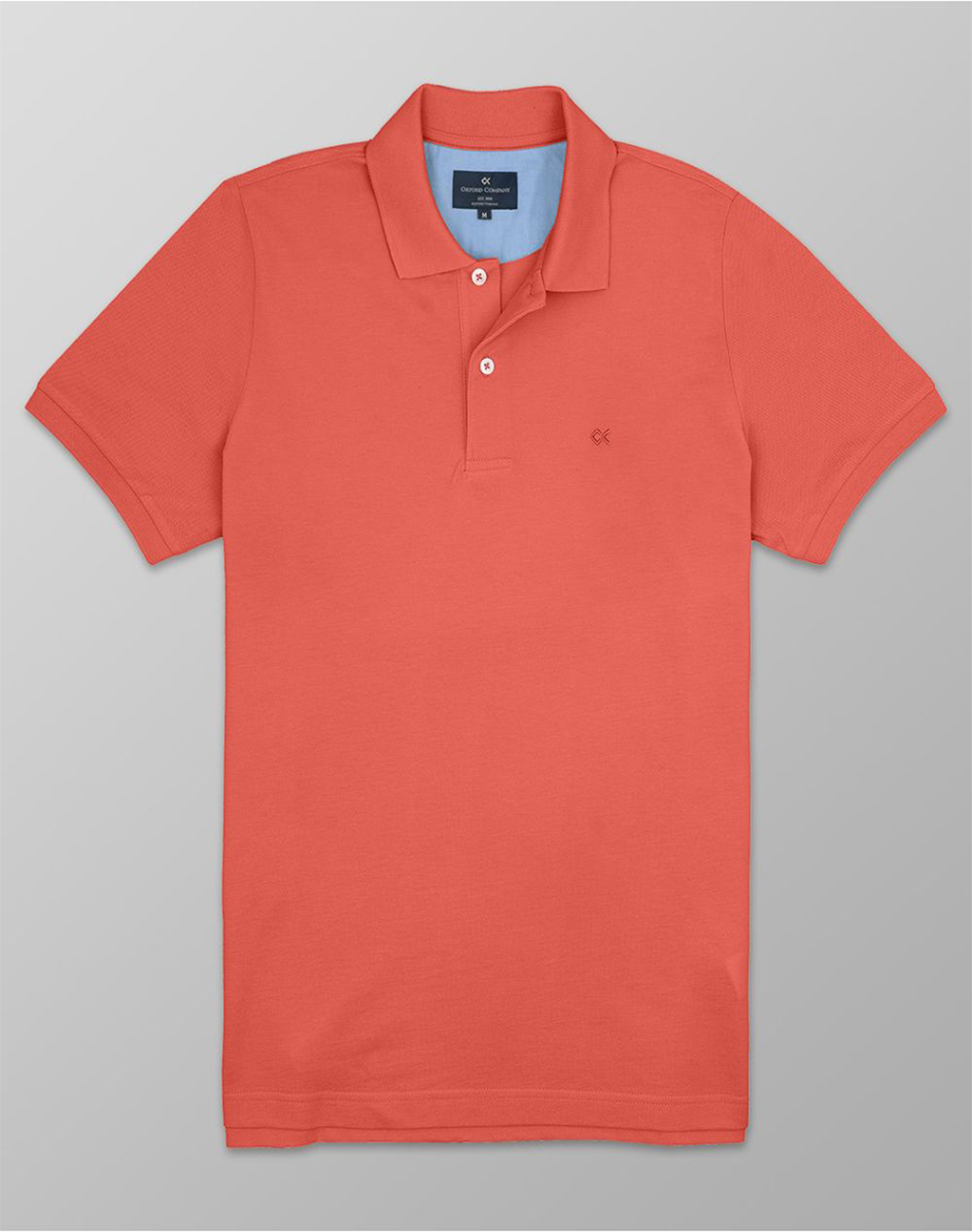 Oxford Company Polo Km 100% Βαμβακι Μπλουζα Ανδρας Ρουχα Μπλουζες Polo Orange Βαμβακι P511 Pz00.32 32 - Koolfly