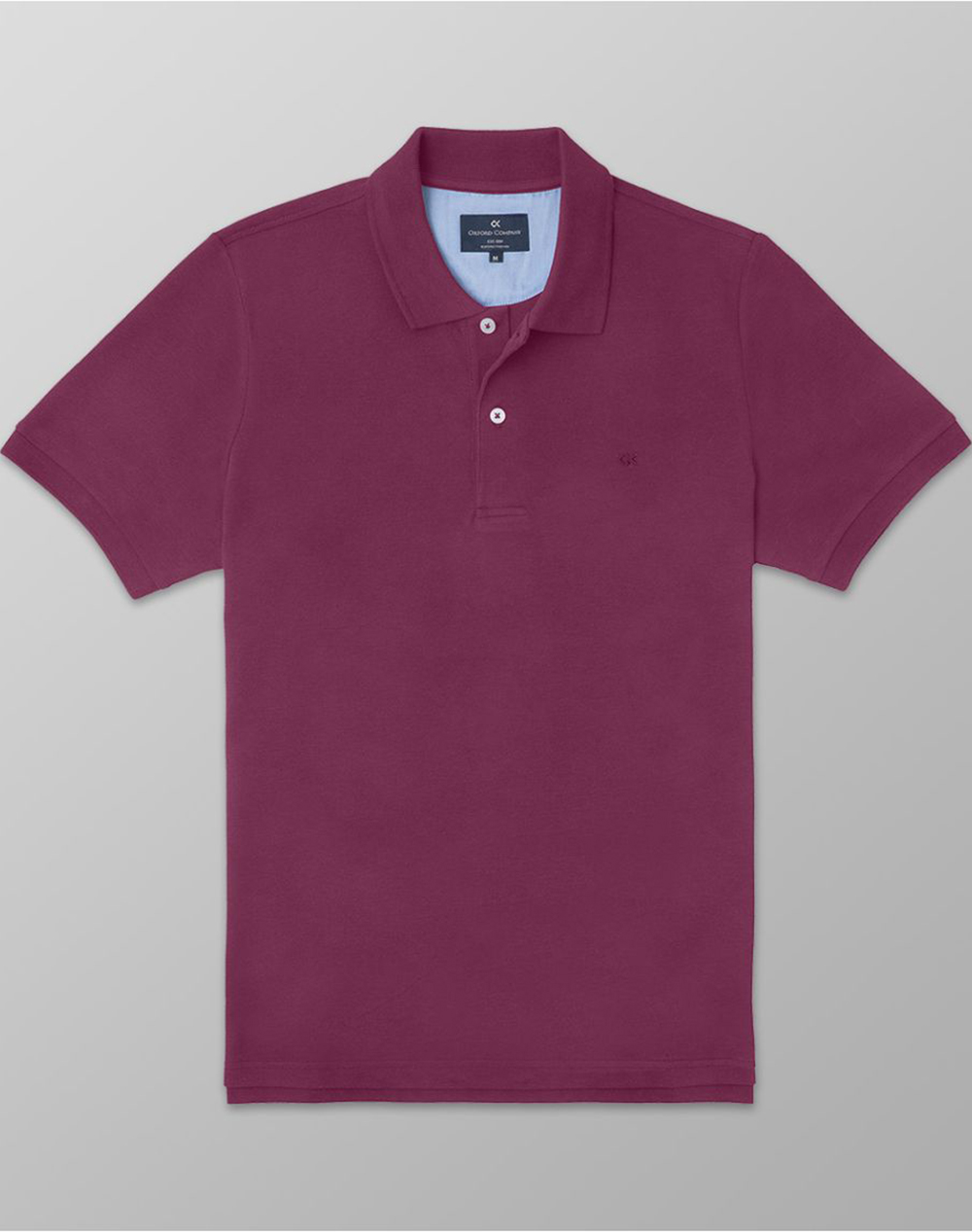 Oxford Company Polo Km Βαμβακι Μπλουζα Ανδρας Ρουχα Μπλουζες Polo Violet Βαμβακι P511 Pz00.20 20