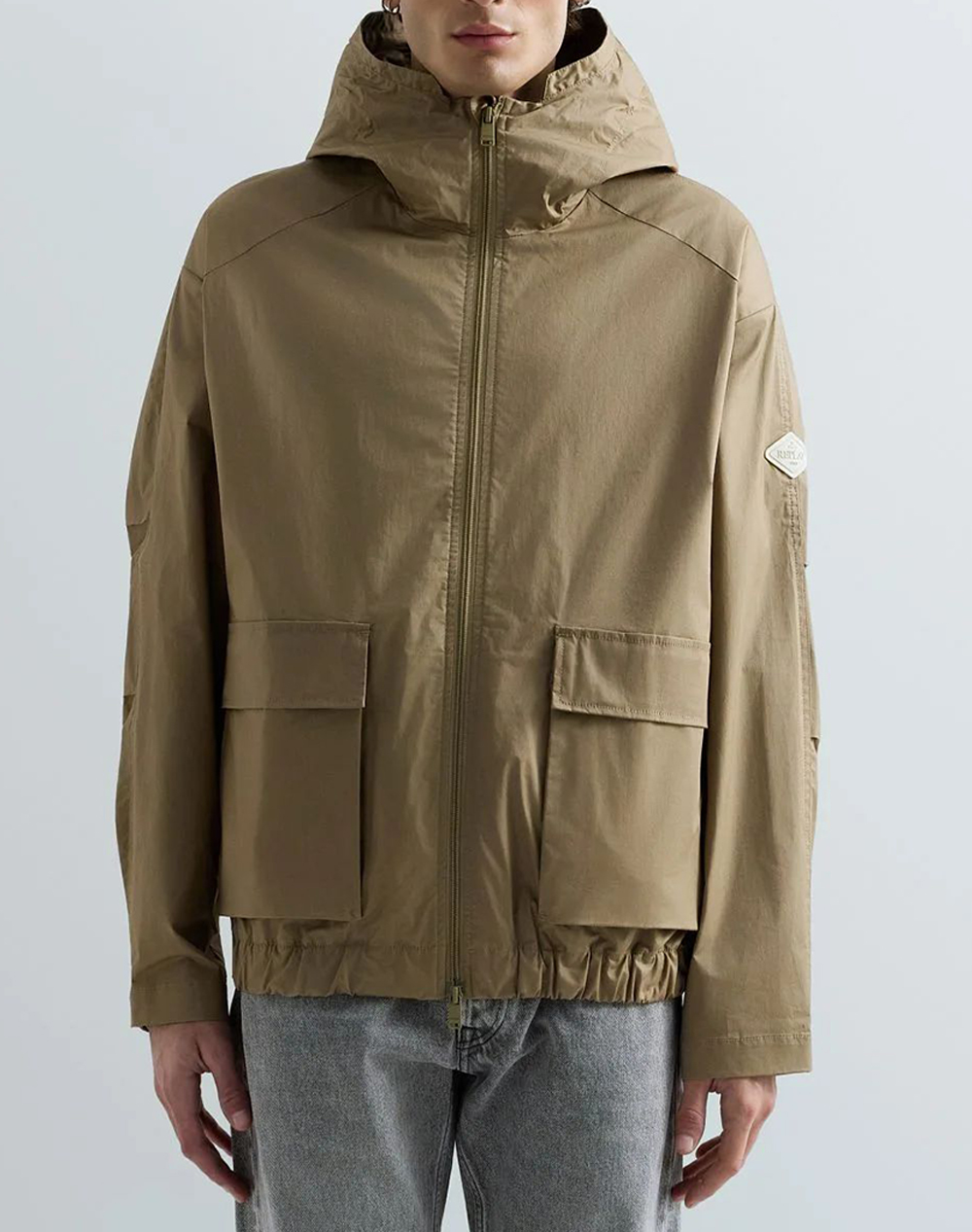 Replay Μπουφαν Ανδρας Ρουχα Πανωφορια Μπουφαν Khaki Βαμβακιμε Ελασταν M8519 .000.85122 557