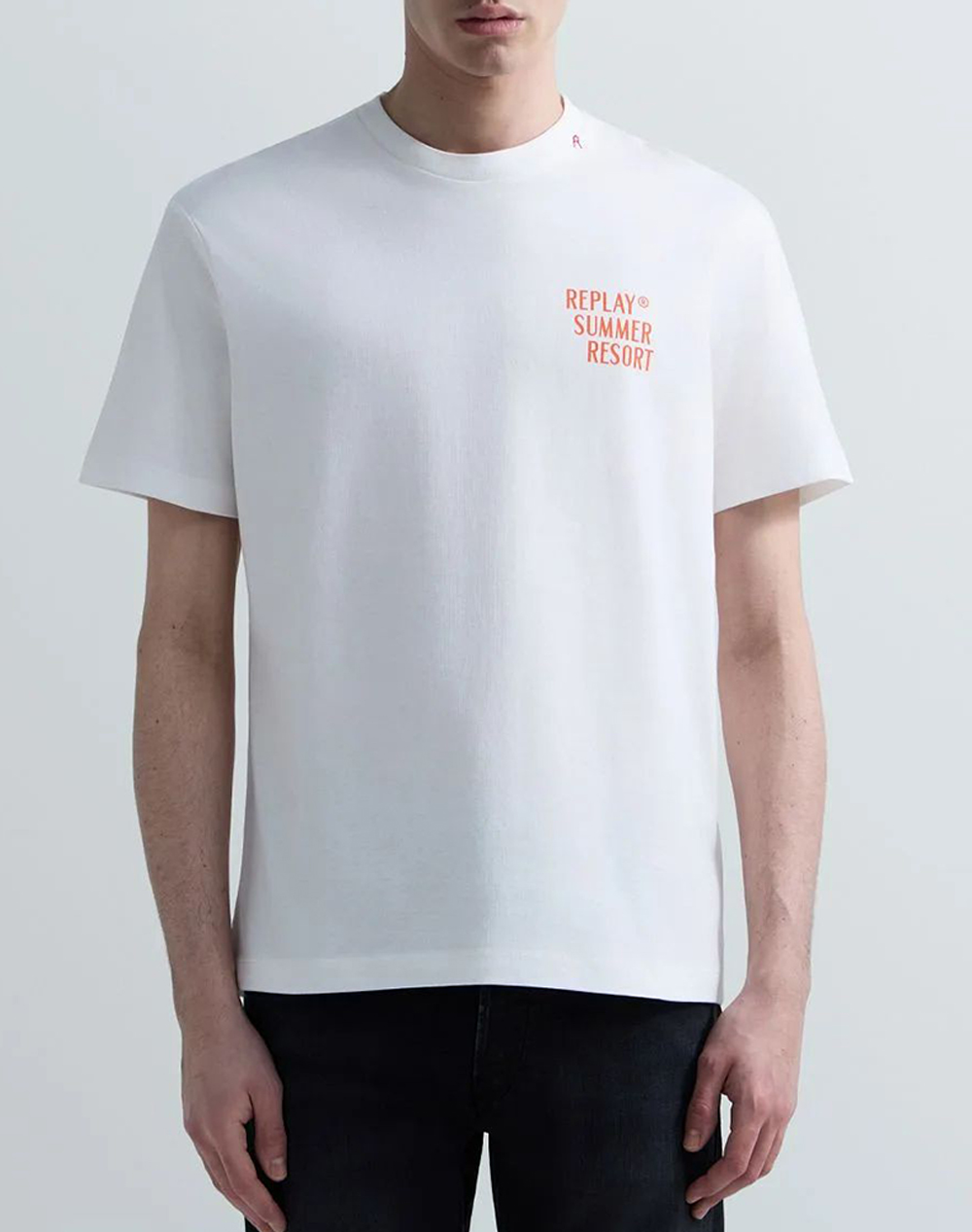 Replay Μακω Ανδρας Ρουχα Μπλουζες T Shirt White Βαμβακι M3378 .000.23608P 011