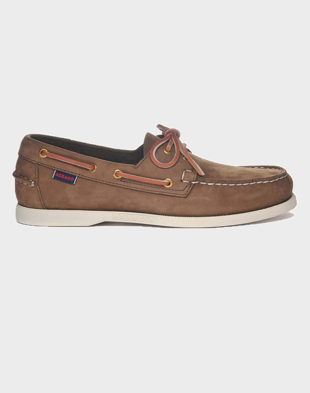 Sebago Docksides Portland Nubuck Ανδρας Παπουτσια Boat Shoes Brown Δερμα L7000Ga0 176