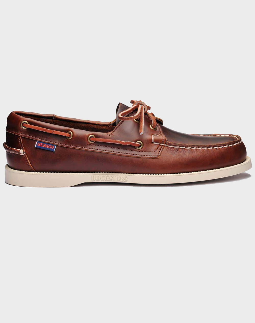 Sebago Docksides Portland Waxed Ανδρας Παπουτσια Boat Shoes Brown Δερμα L70000G0 900