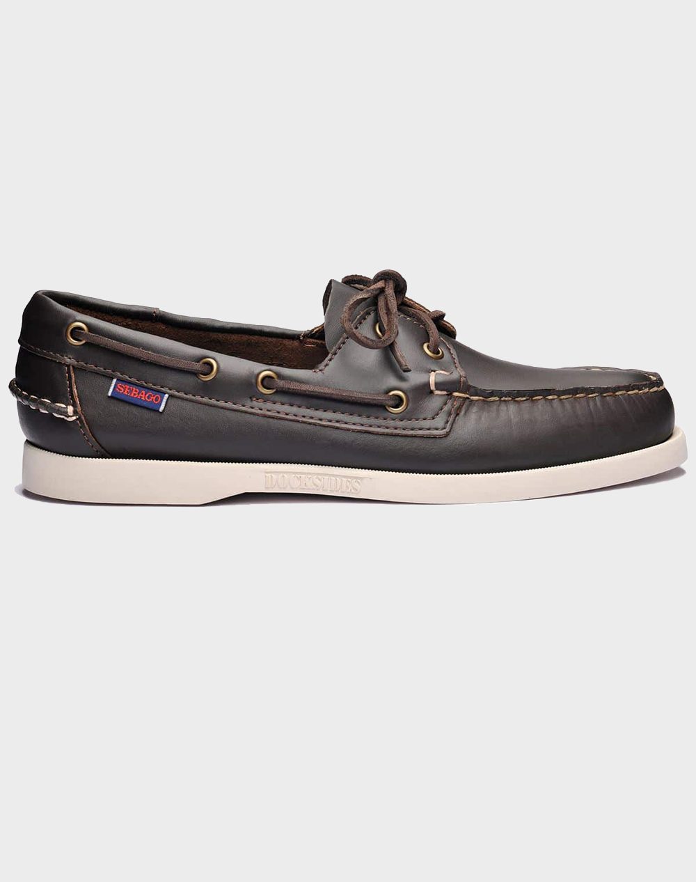 Sebago Docksides Portland Ανδρας Παπουτσια Boat Shoes Darkbrown Δερμα L7000H00 901