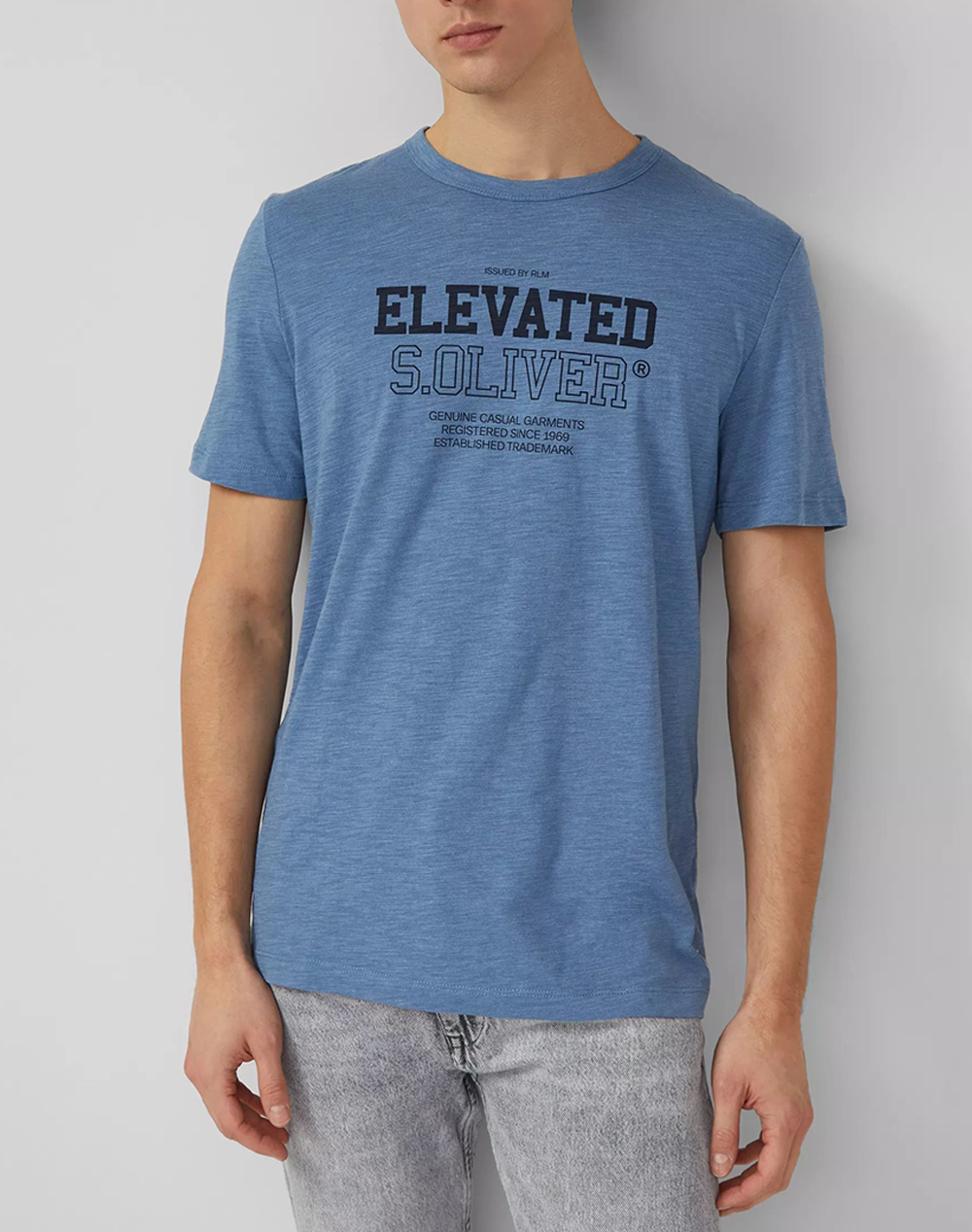 S.Oliver Μπλούζα Ανδρας Ρουχα Μπλουζες T Shirt Blue Βαμβακισυνθετικο So2169775 62D1