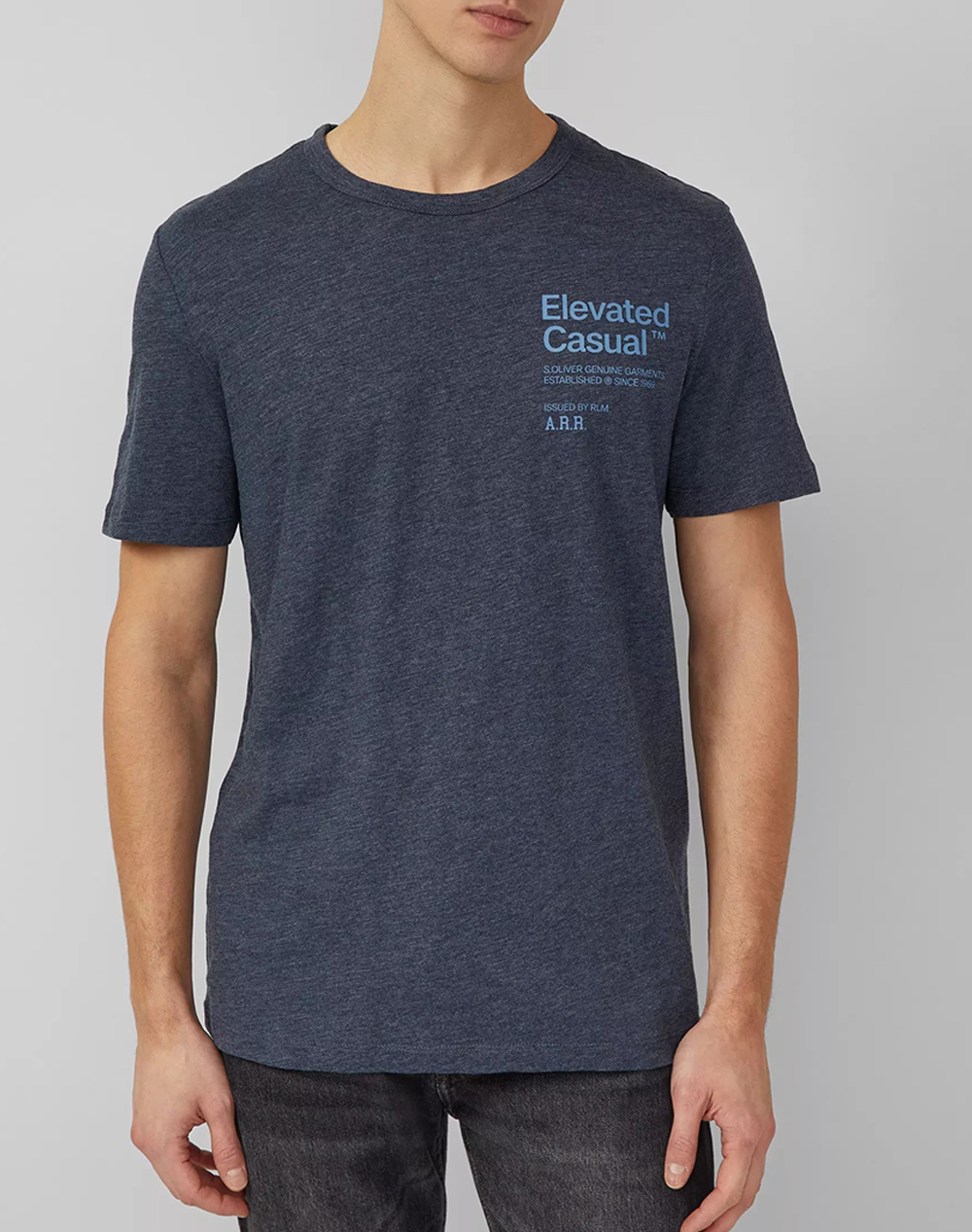 S.Oliver Μπλούζα Ανδρας Ρουχα Μπλουζες T Shirt Darkblue Βαμβακισυνθετικο So2169775 59D2