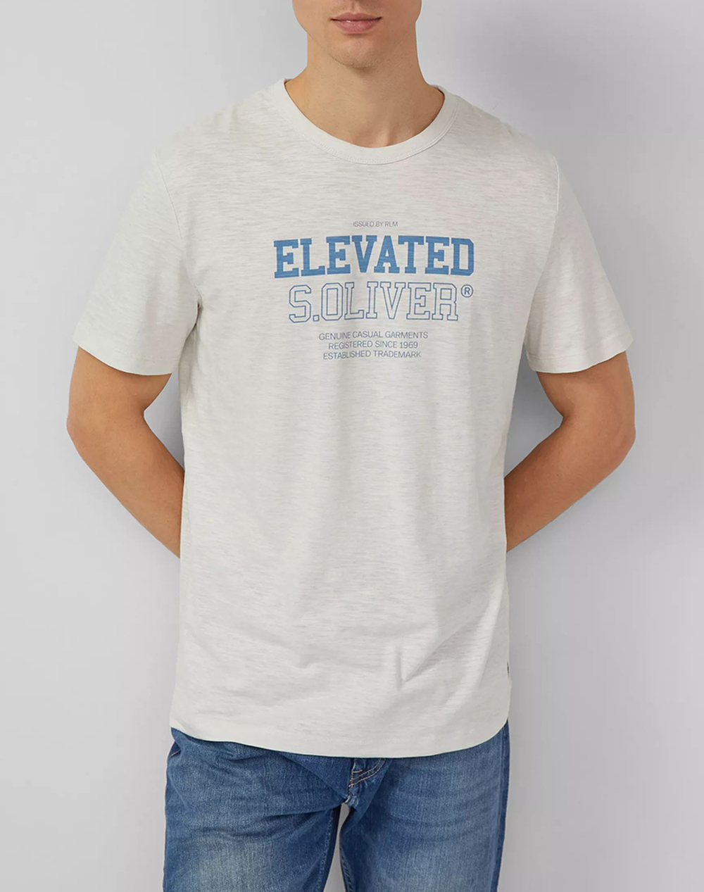 S.Oliver Μπλούζα Ανδρας Ρουχα Μπλουζες T Shirt Offwhite Βαμβακισυνθετικο So2169775 02D1