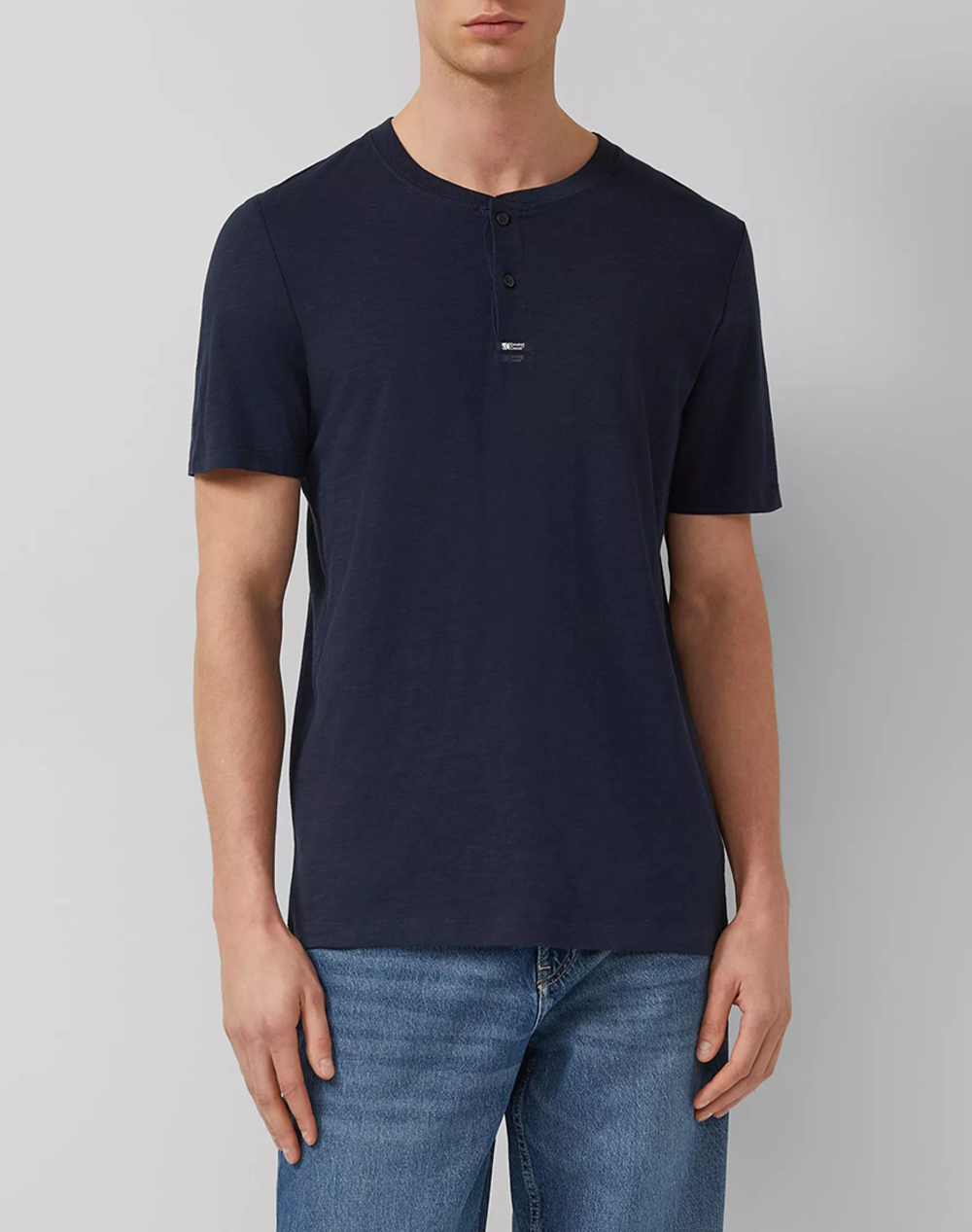 S.Oliver Μπλούζα Ανδρας Ρουχα Μπλουζες T Shirt Darkblue Βαμβακι So2172371 5978