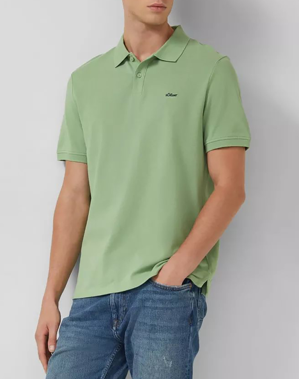 S.Oliver Πόλο Μπλούζα Ανδρας Ρουχα Μπλουζες Polo Green Βαμβακι So2138262 7253