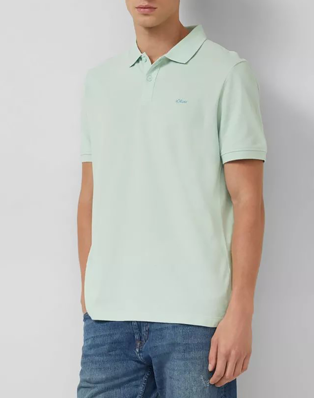 S.Oliver Πόλο Μπλούζα Ανδρας Ρουχα Μπλουζες Polo Turquoise Βαμβακι So2138262 6122